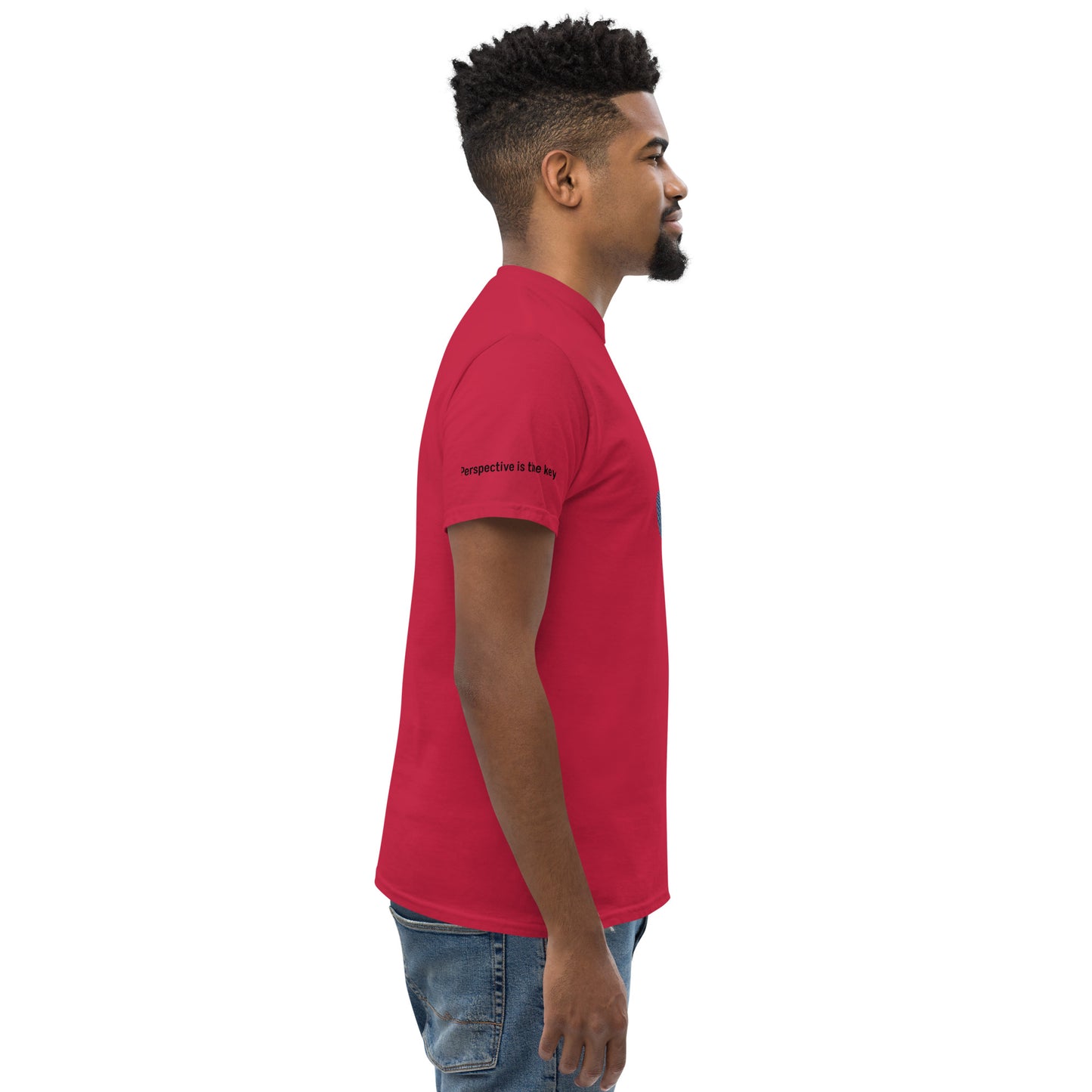 ATTITUDE. Men's classic tee. PERSPECTIVE IS THE KEY.