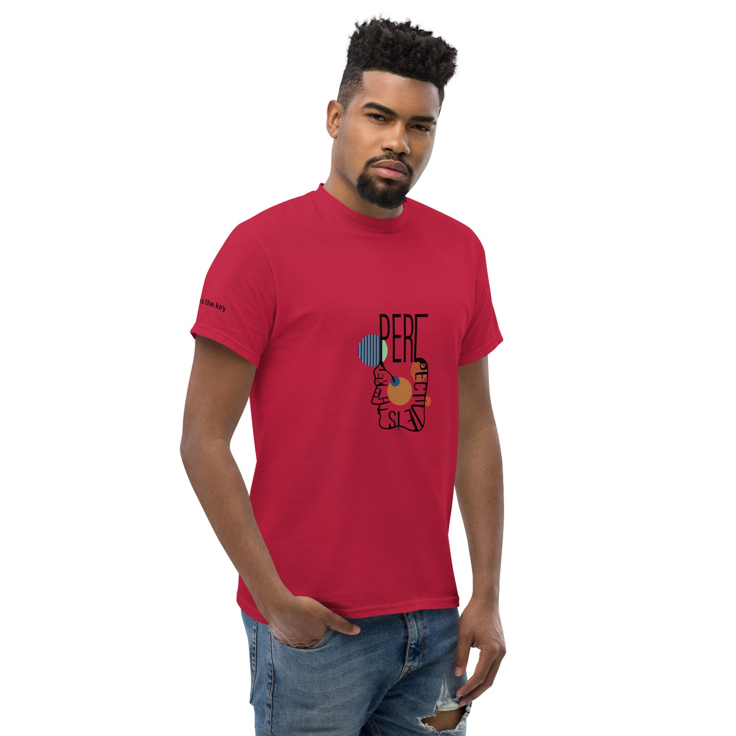 ATTITUDE. Men's classic tee. PERSPECTIVE IS THE KEY.