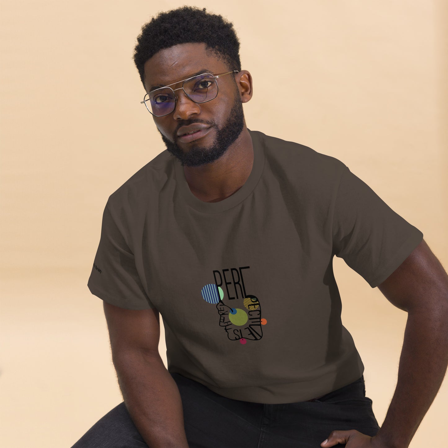 ATTITUDE. Men's classic tee. PERSPECTIVE IS THE KEY.