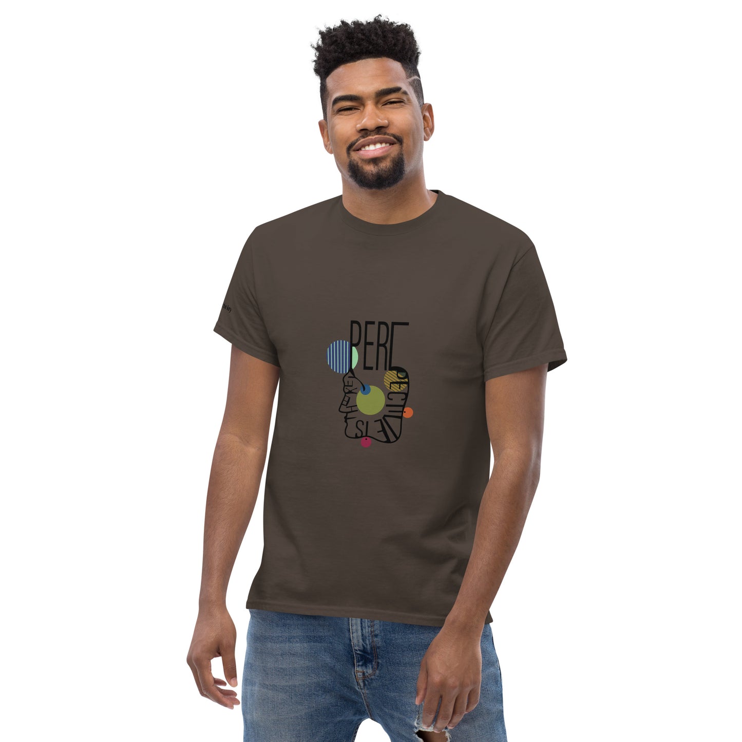 ATTITUDE. Men's classic tee. PERSPECTIVE IS THE KEY.
