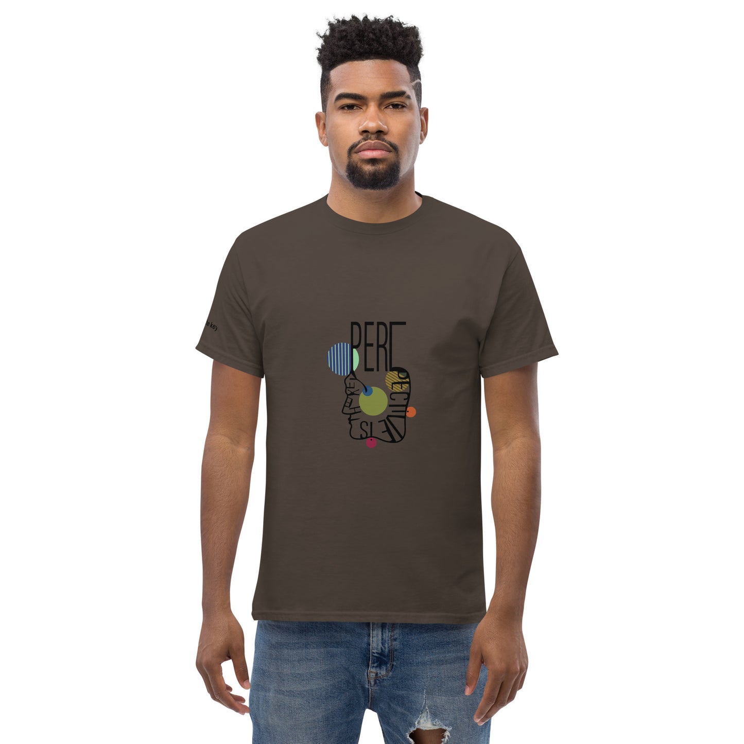 ATTITUDE. Men's classic tee. PERSPECTIVE IS THE KEY.