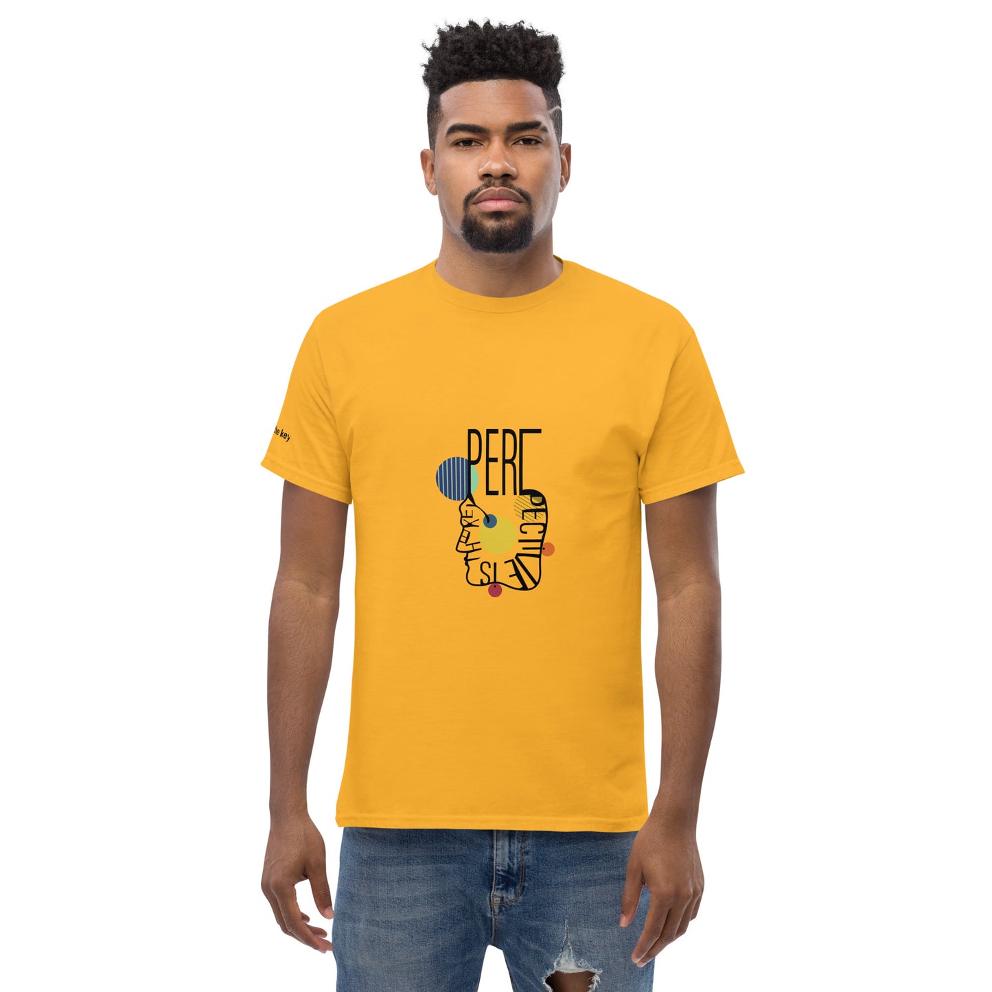 ATTITUDE. Men's classic tee. PERSPECTIVE IS THE KEY.
