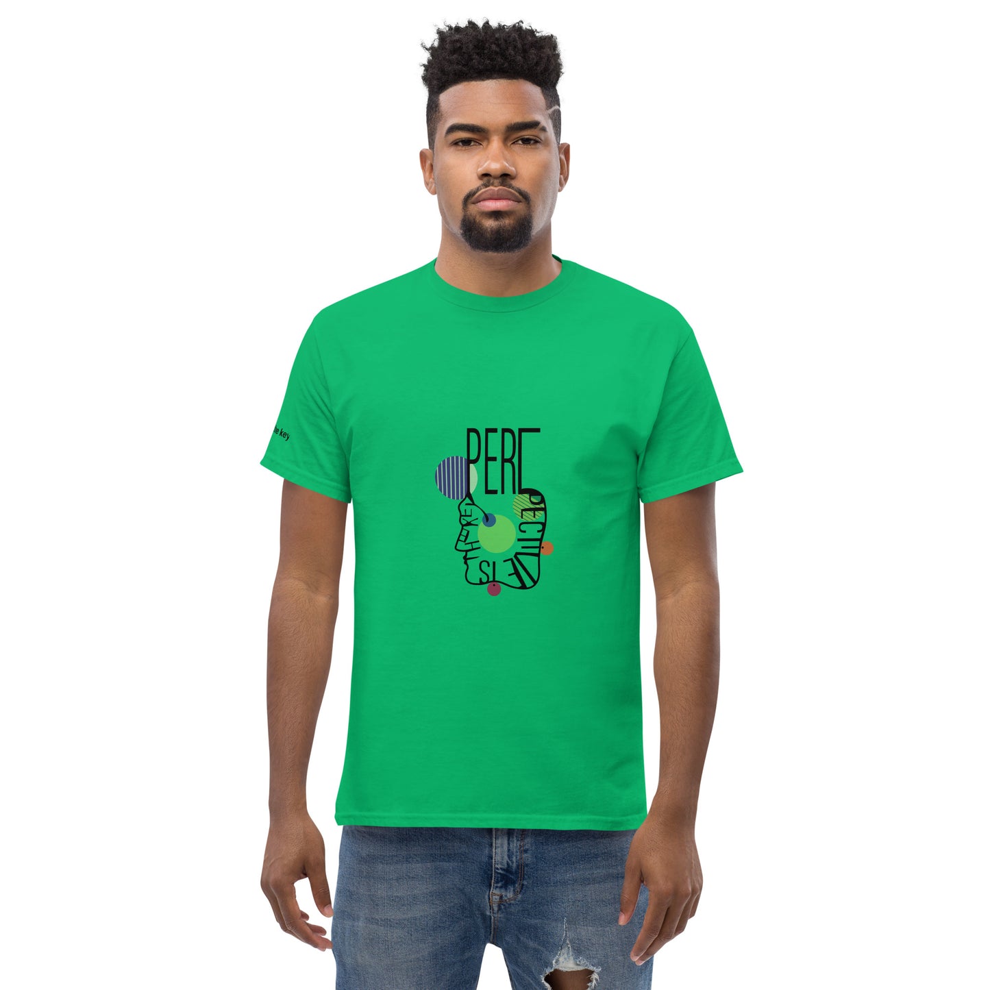 ATTITUDE. Men's classic tee. PERSPECTIVE IS THE KEY.