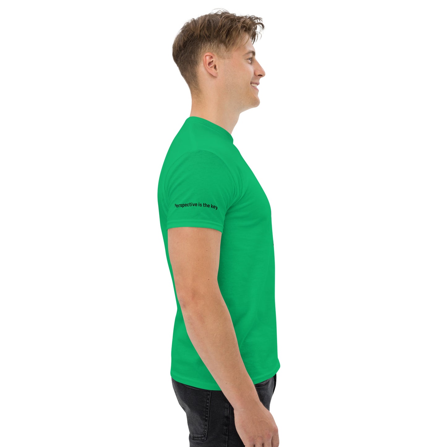 ATTITUDE. Men's classic tee. PERSPECTIVE IS THE KEY.