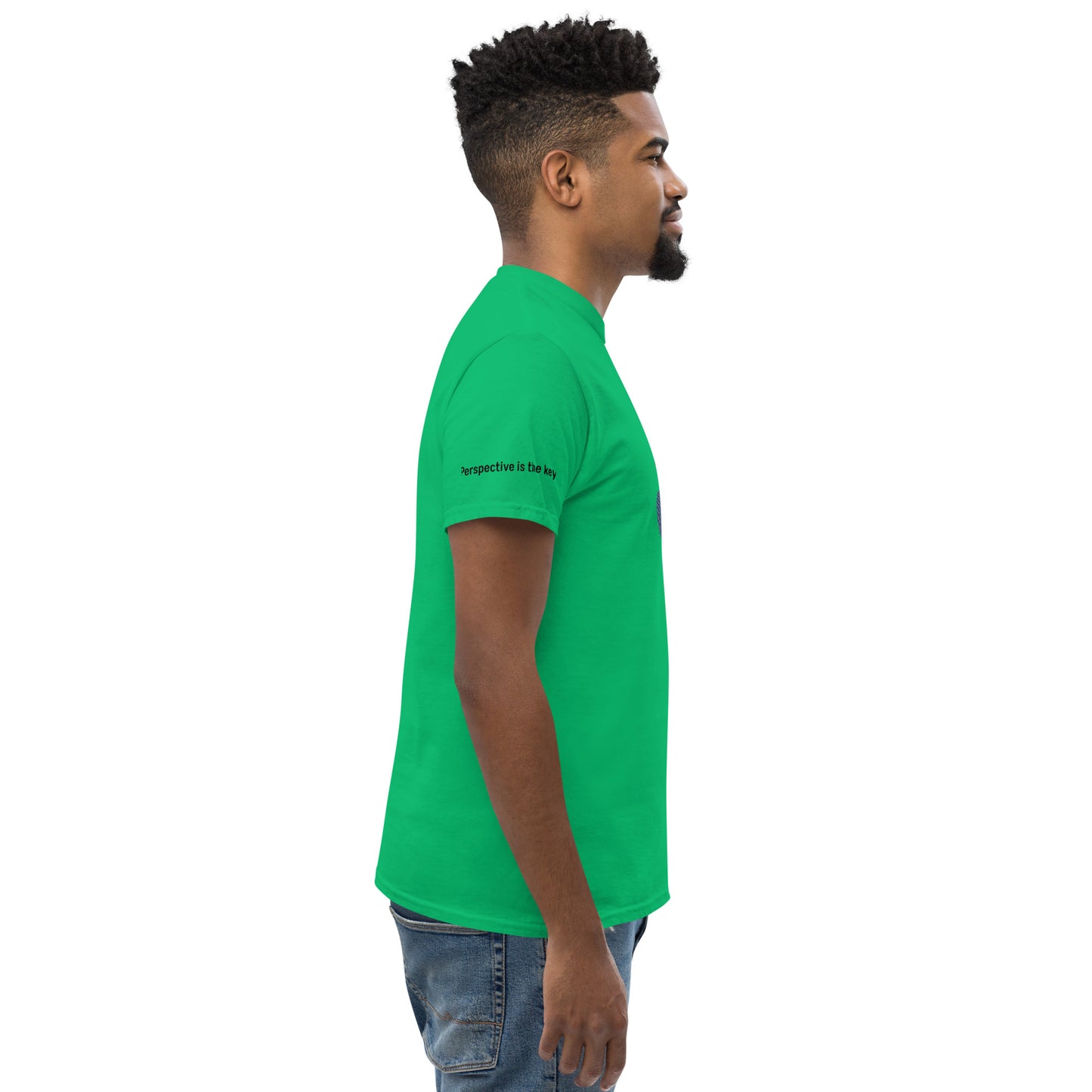 ATTITUDE. Men's classic tee. PERSPECTIVE IS THE KEY.