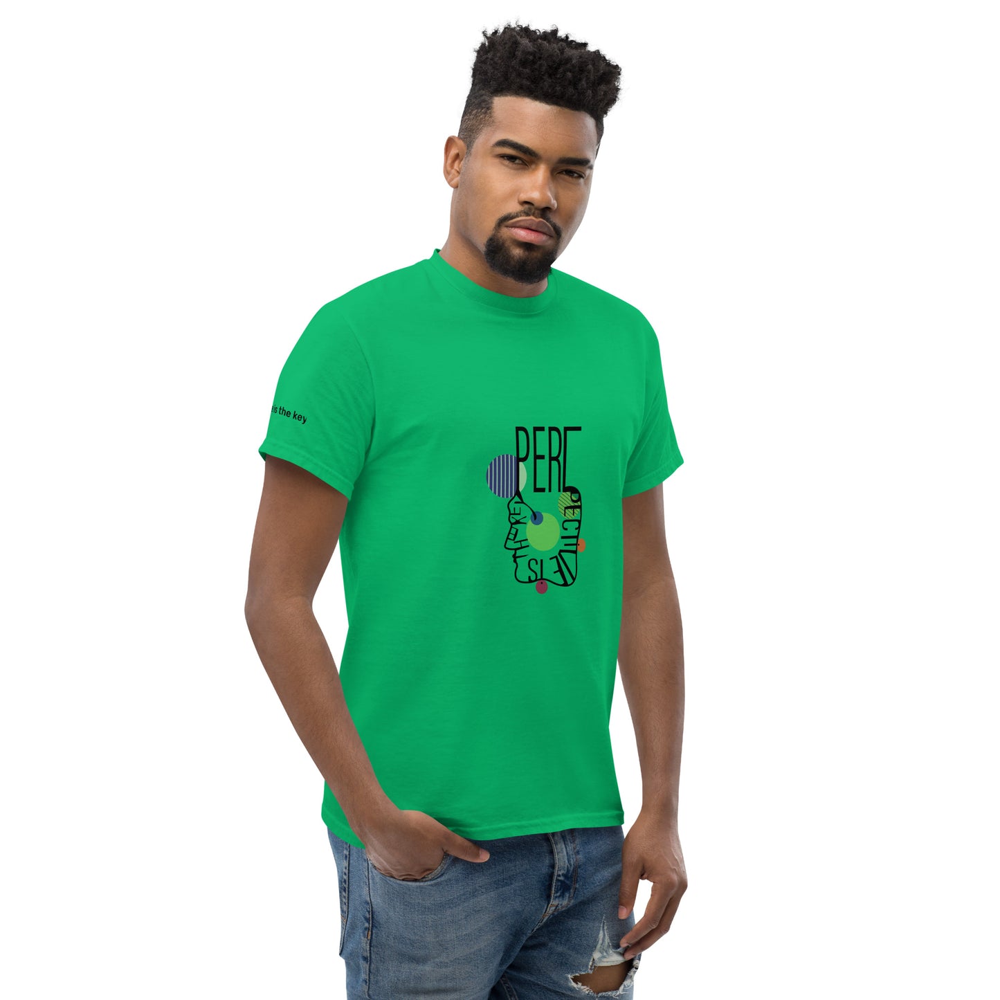 ATTITUDE. Men's classic tee. PERSPECTIVE IS THE KEY.