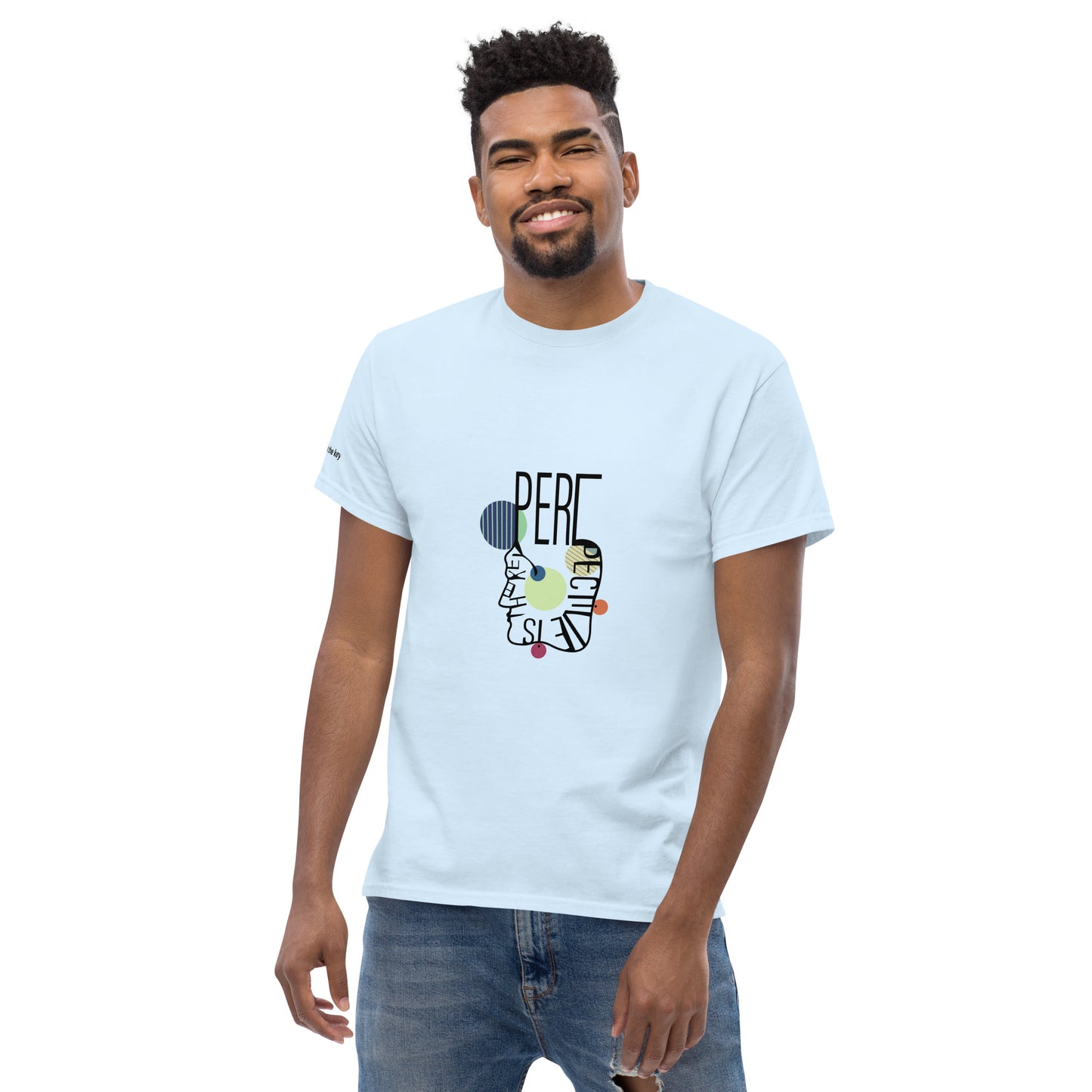 ATTITUDE. Men's classic tee. PERSPECTIVE IS THE KEY.