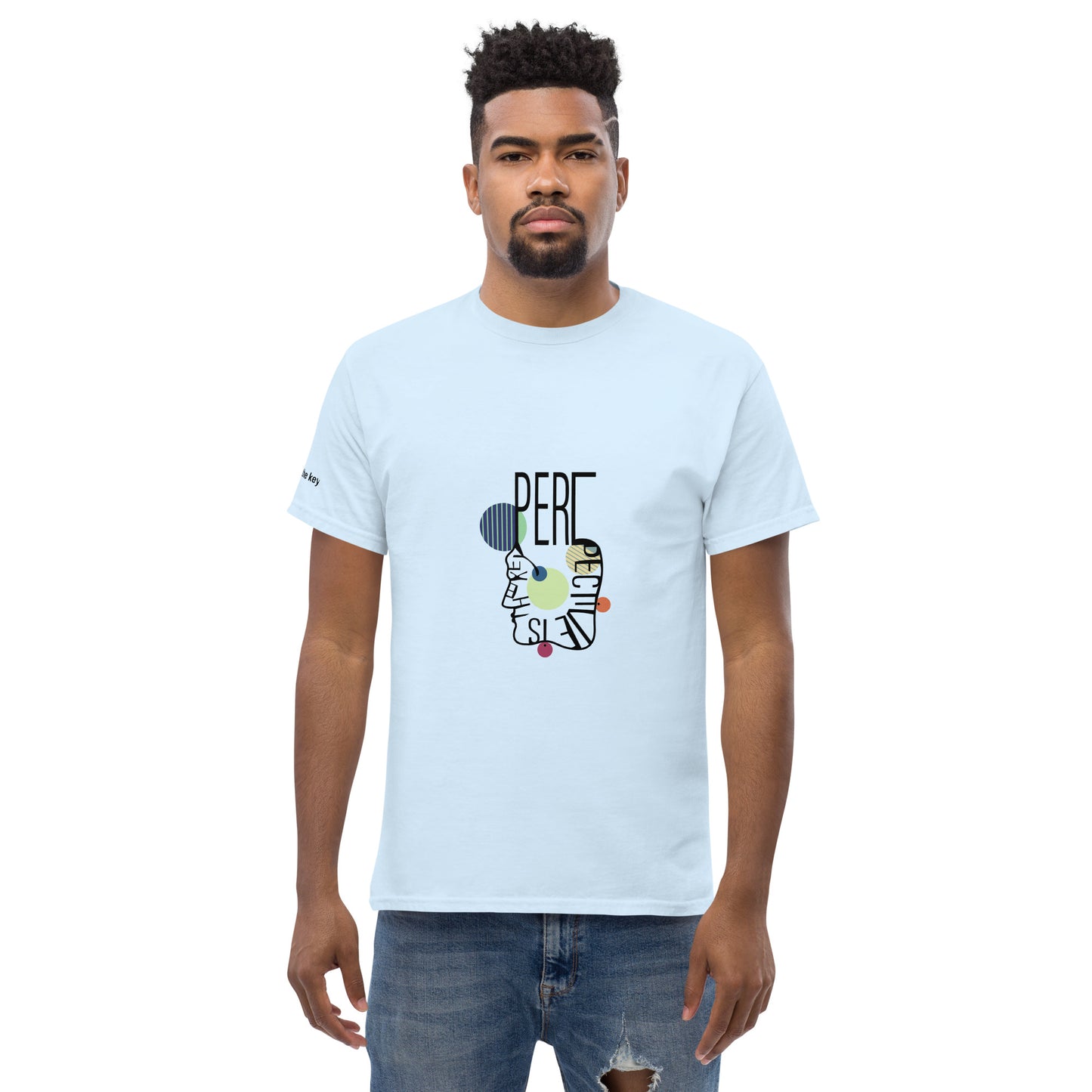 ATTITUDE. Men's classic tee. PERSPECTIVE IS THE KEY.