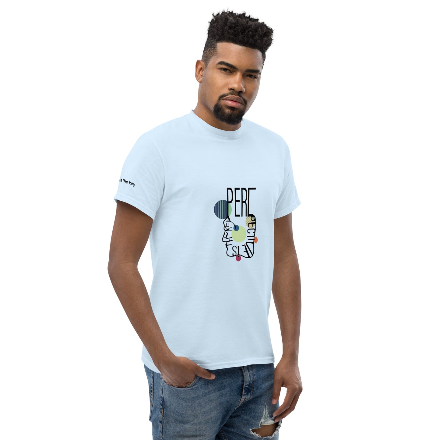 ATTITUDE. Men's classic tee. PERSPECTIVE IS THE KEY.