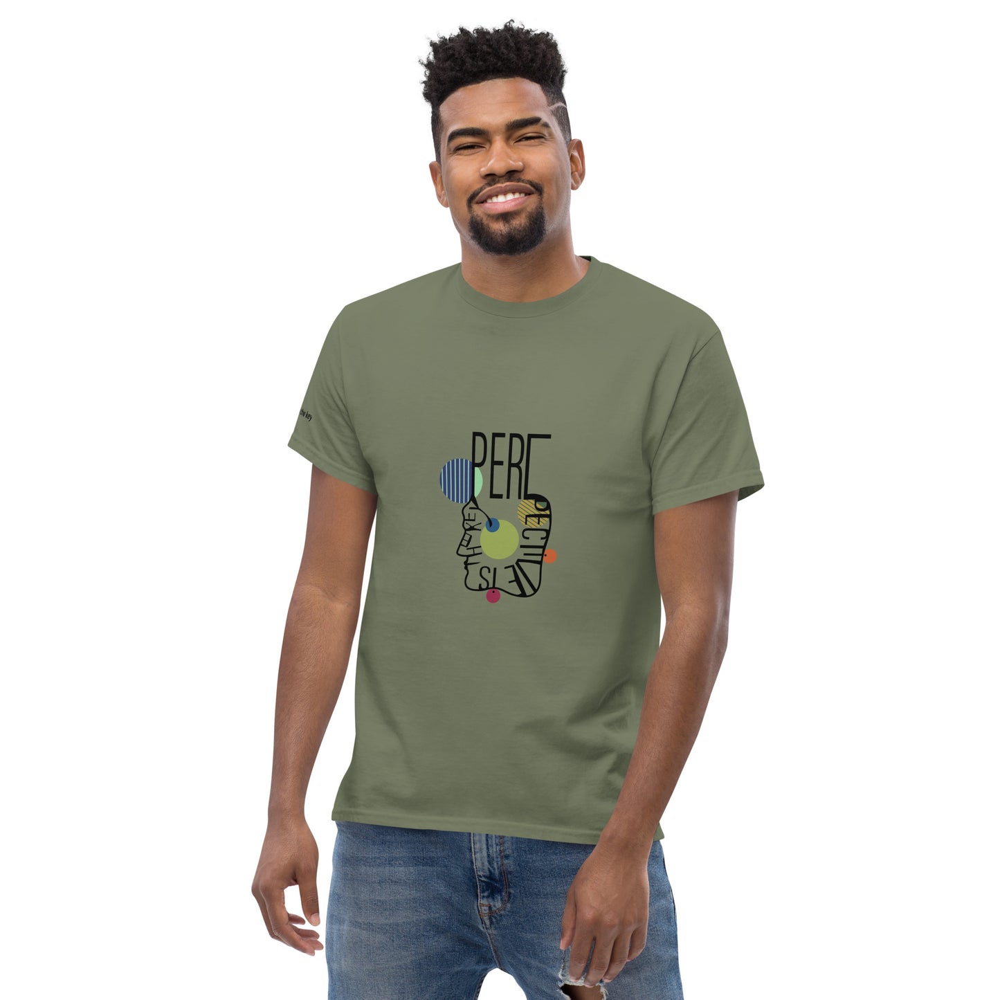 ATTITUDE. Men's classic tee. PERSPECTIVE IS THE KEY.