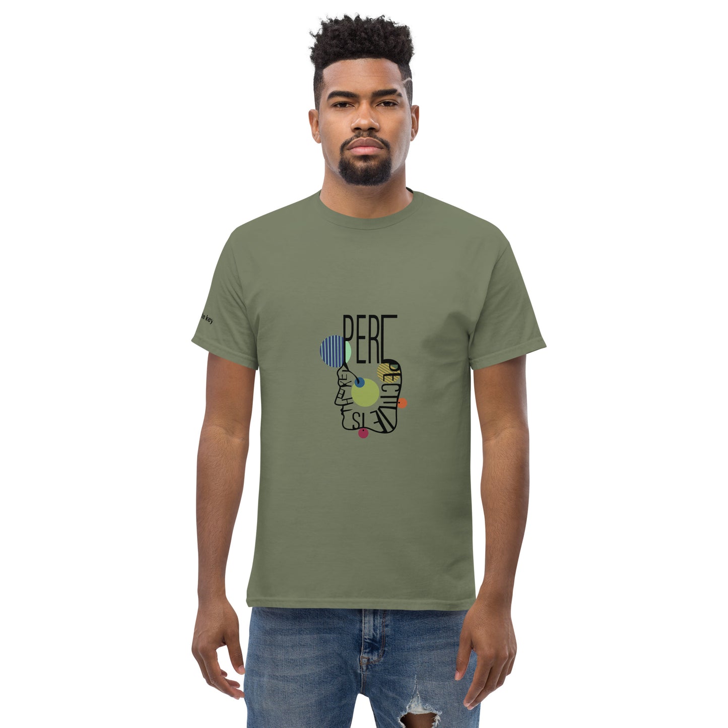 ATTITUDE. Men's classic tee. PERSPECTIVE IS THE KEY.