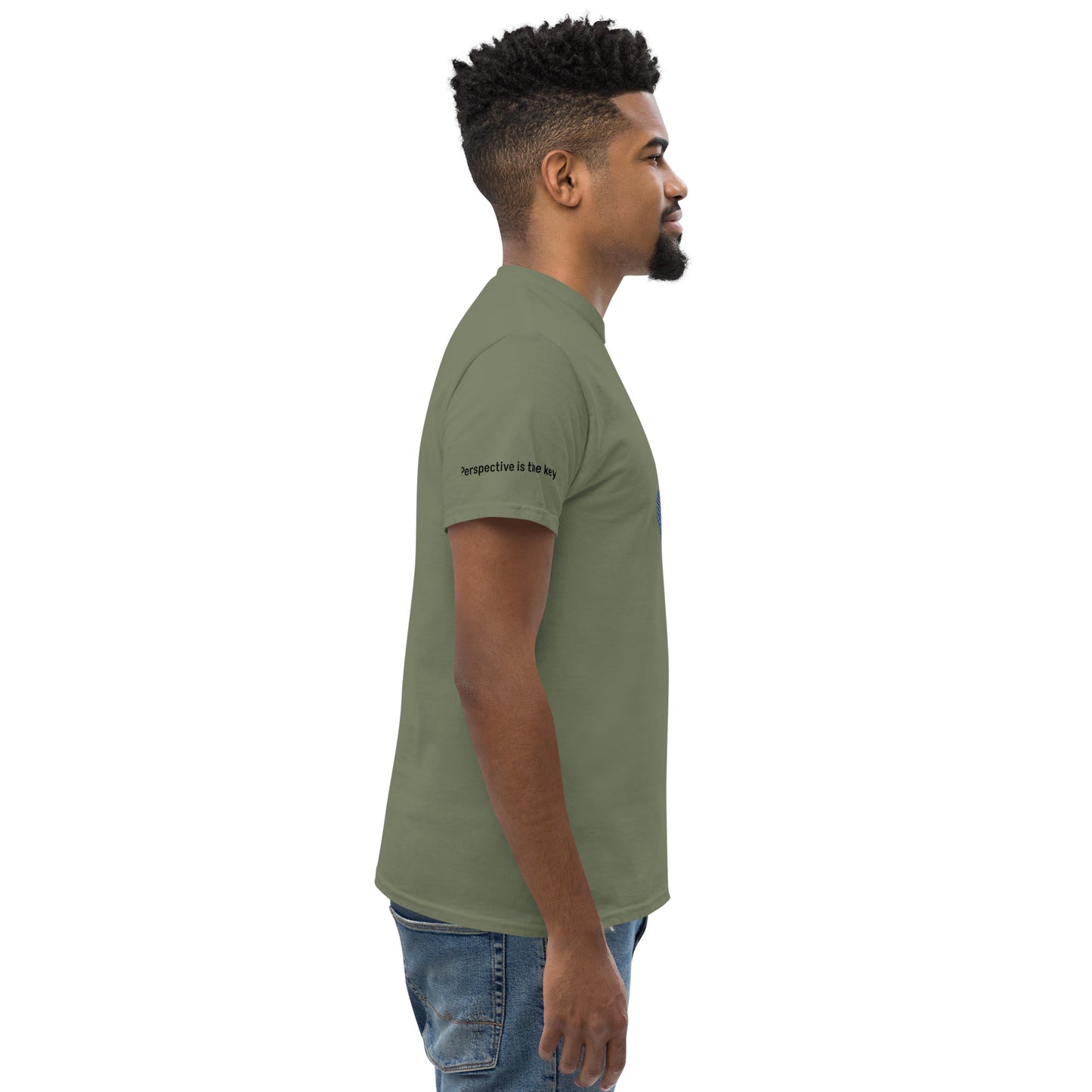 ATTITUDE. Men's classic tee. PERSPECTIVE IS THE KEY.