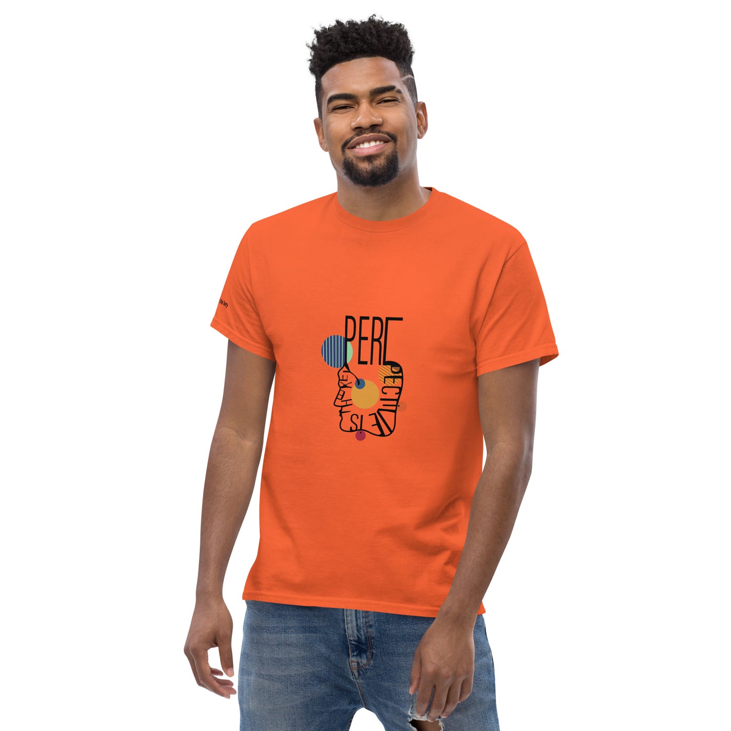 ATTITUDE. Men's classic tee. PERSPECTIVE IS THE KEY.
