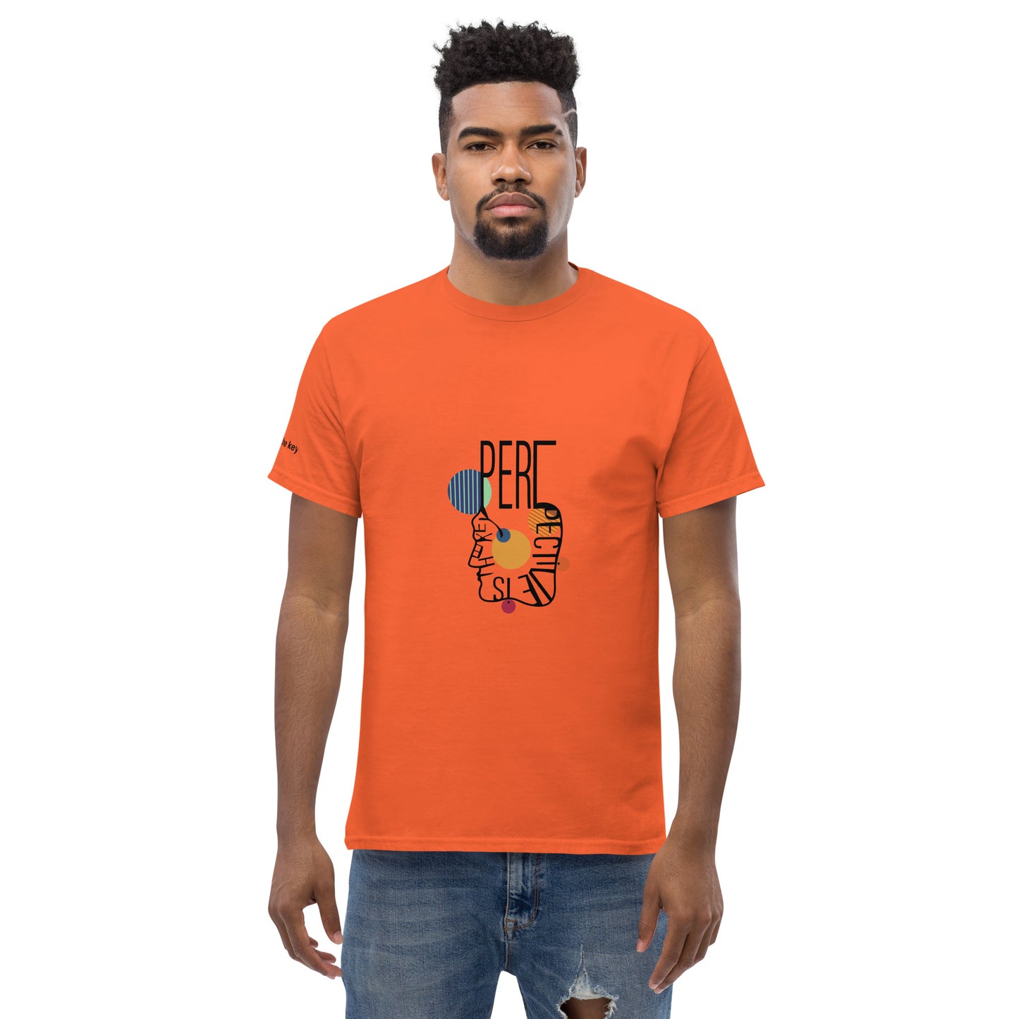 ATTITUDE. Men's classic tee. PERSPECTIVE IS THE KEY.