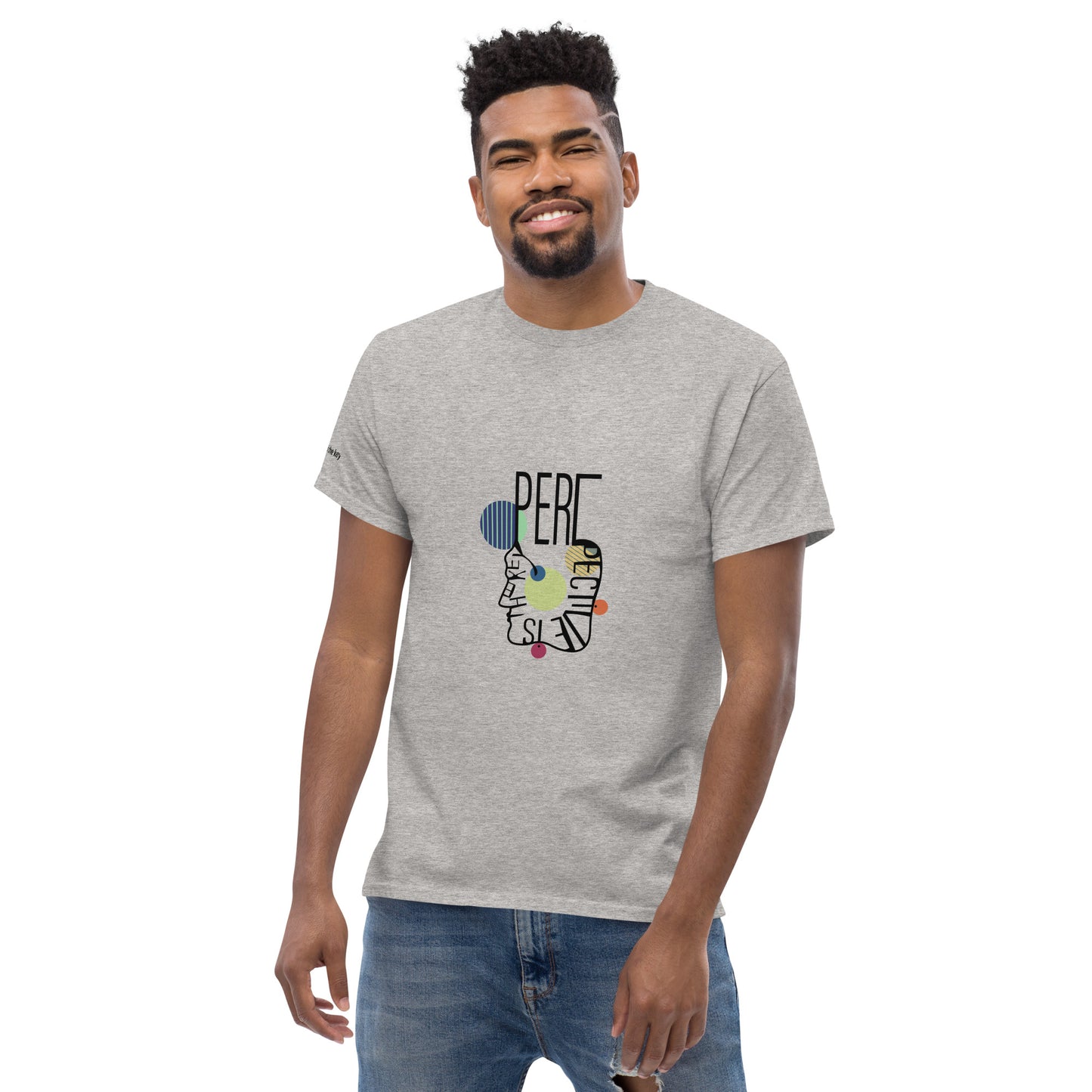 ATTITUDE. Men's classic tee. PERSPECTIVE IS THE KEY.