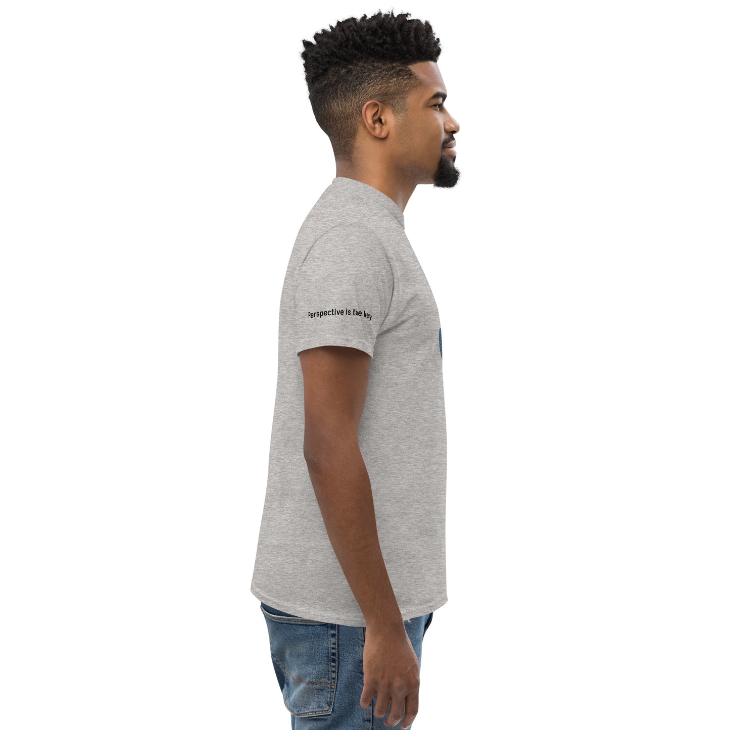 ATTITUDE. Men's classic tee. PERSPECTIVE IS THE KEY.