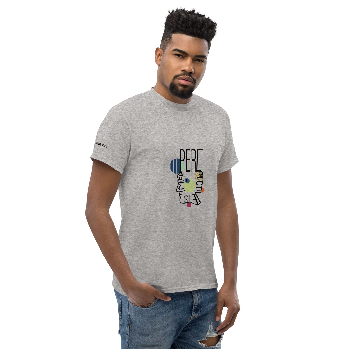 ATTITUDE. Men's classic tee. PERSPECTIVE IS THE KEY.