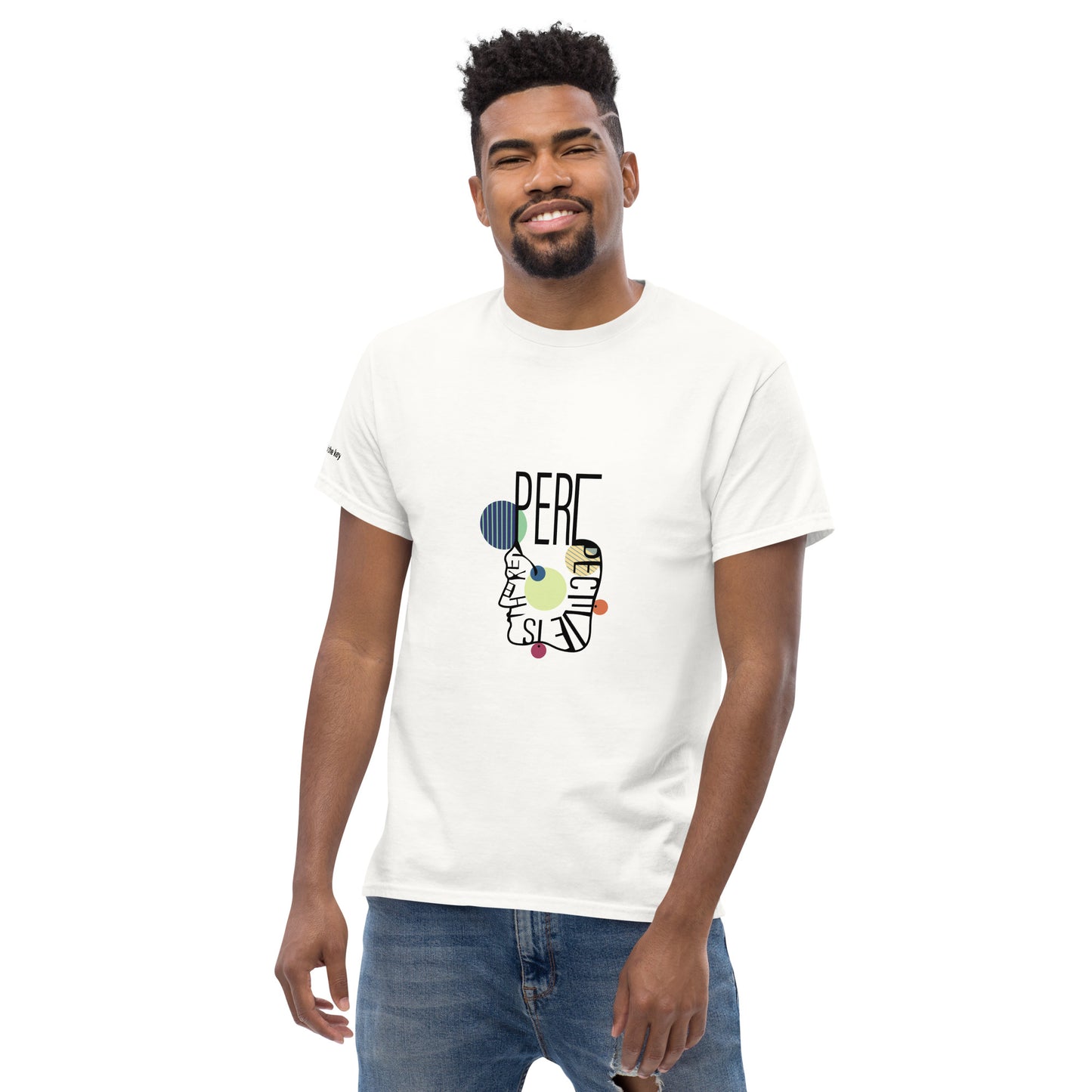 ATTITUDE. Men's classic tee. PERSPECTIVE IS THE KEY.