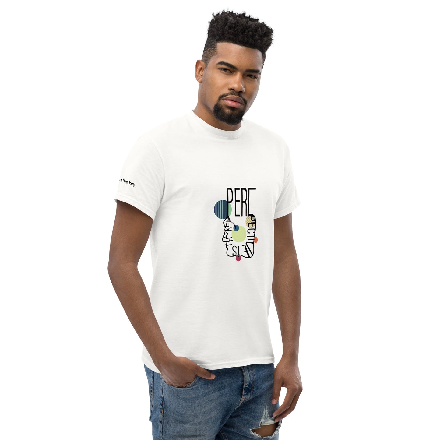 ATTITUDE. Men's classic tee. PERSPECTIVE IS THE KEY.