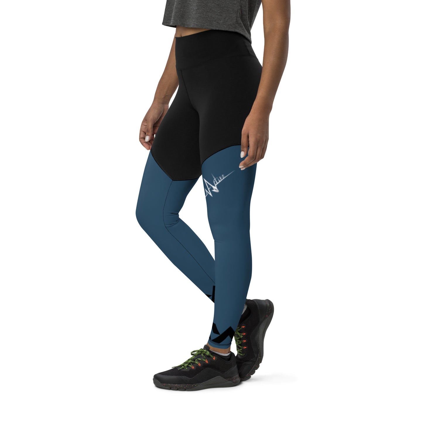 ACTIVE! Sports Leggings. Slimming, butt-lifting, high-waisted, with pocket.