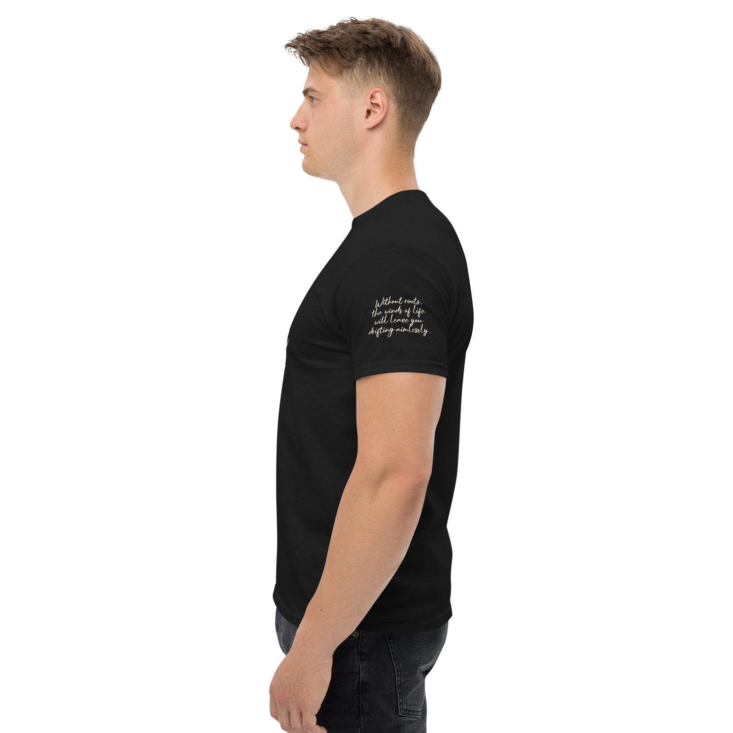 T-shirt with rosette mandala.
