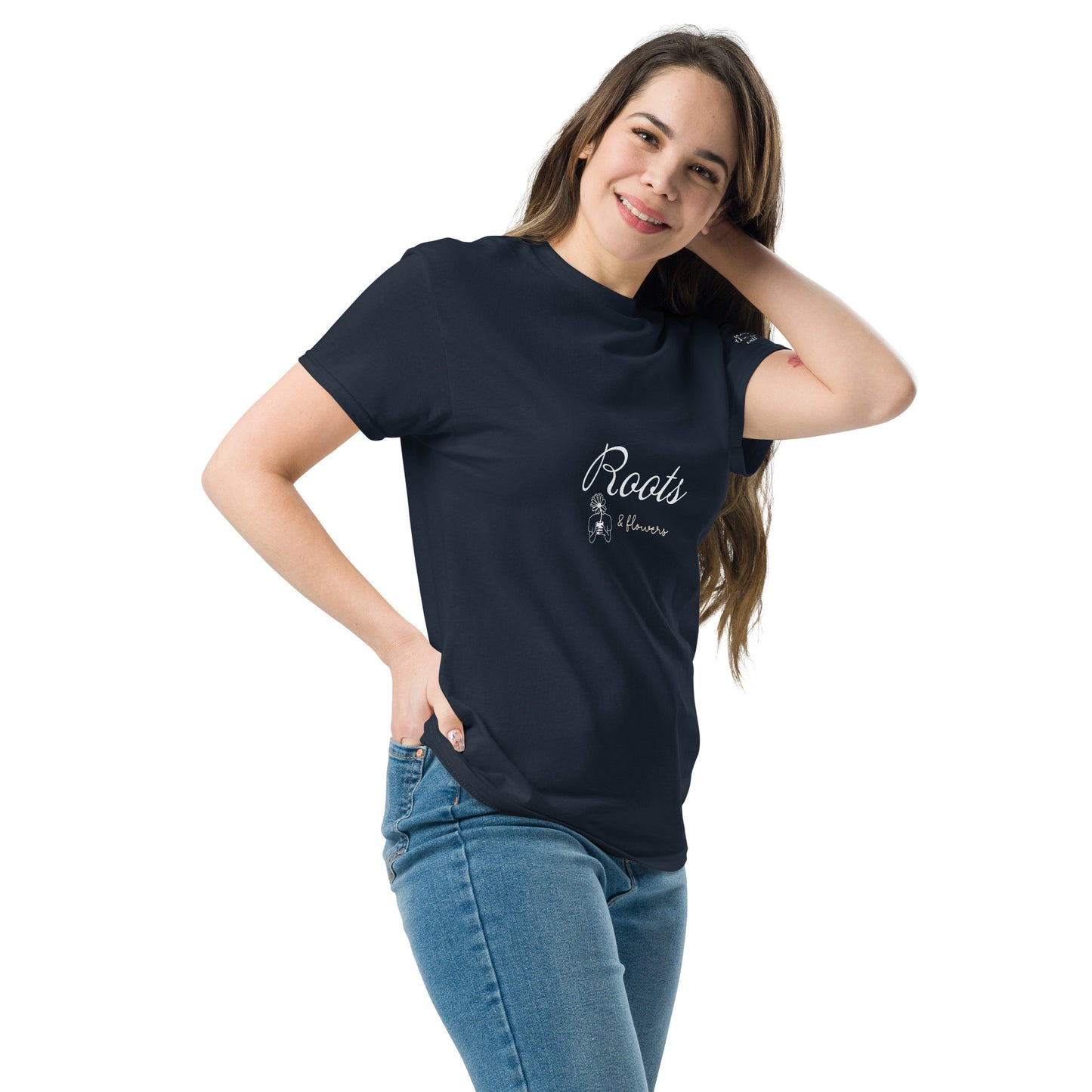 T-shirt with rosette mandala.