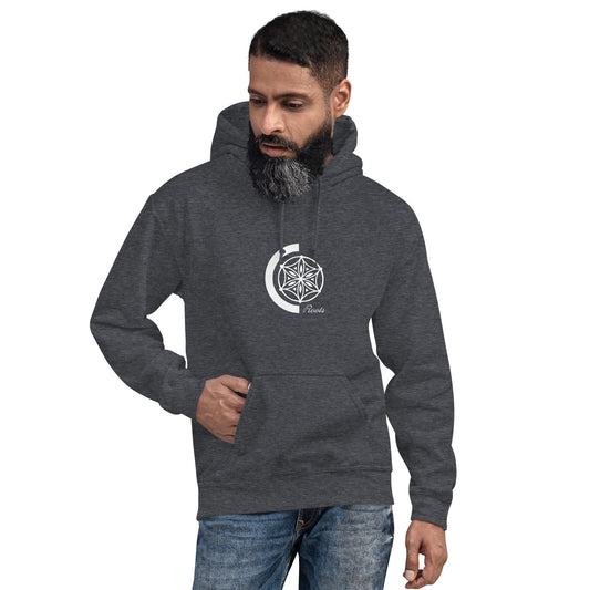 Unisex Hoodie. Rosette mandala design. Multiple colours. ROOTS!