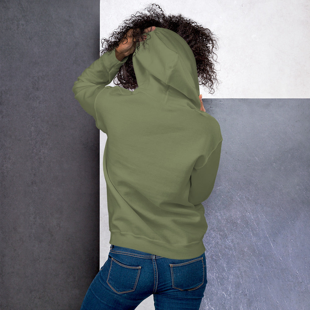 ATTITUDE. Unisex Printed Hoodie. ANGEL INCOGNITO.