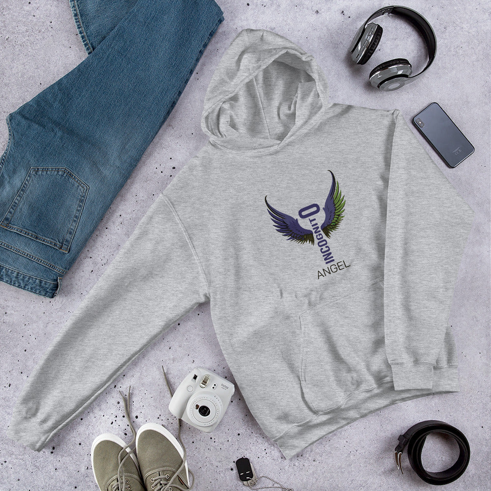 ATTITUDE. Unisex Printed Hoodie. ANGEL INCOGNITO.