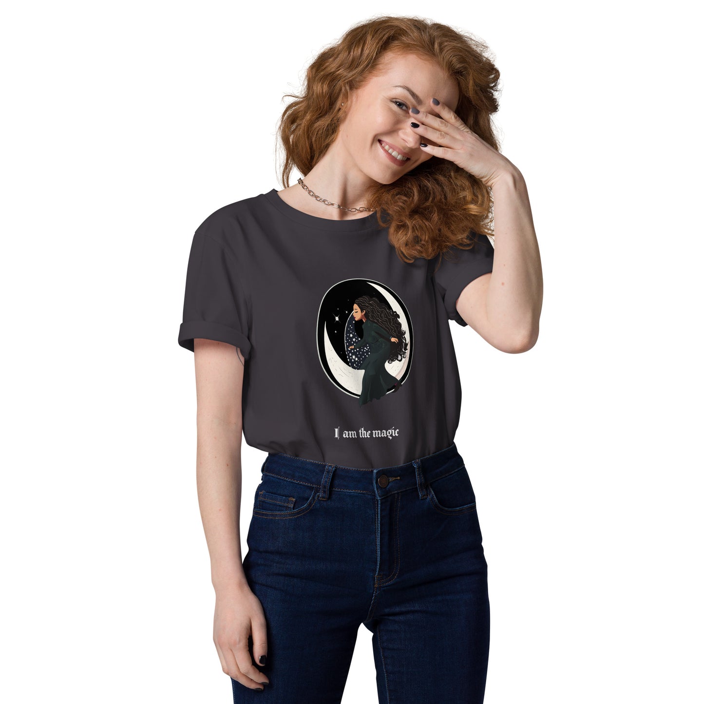 UNDER THE INFLUENCE. Unisex organic cotton t-shirt. MOON CHILD