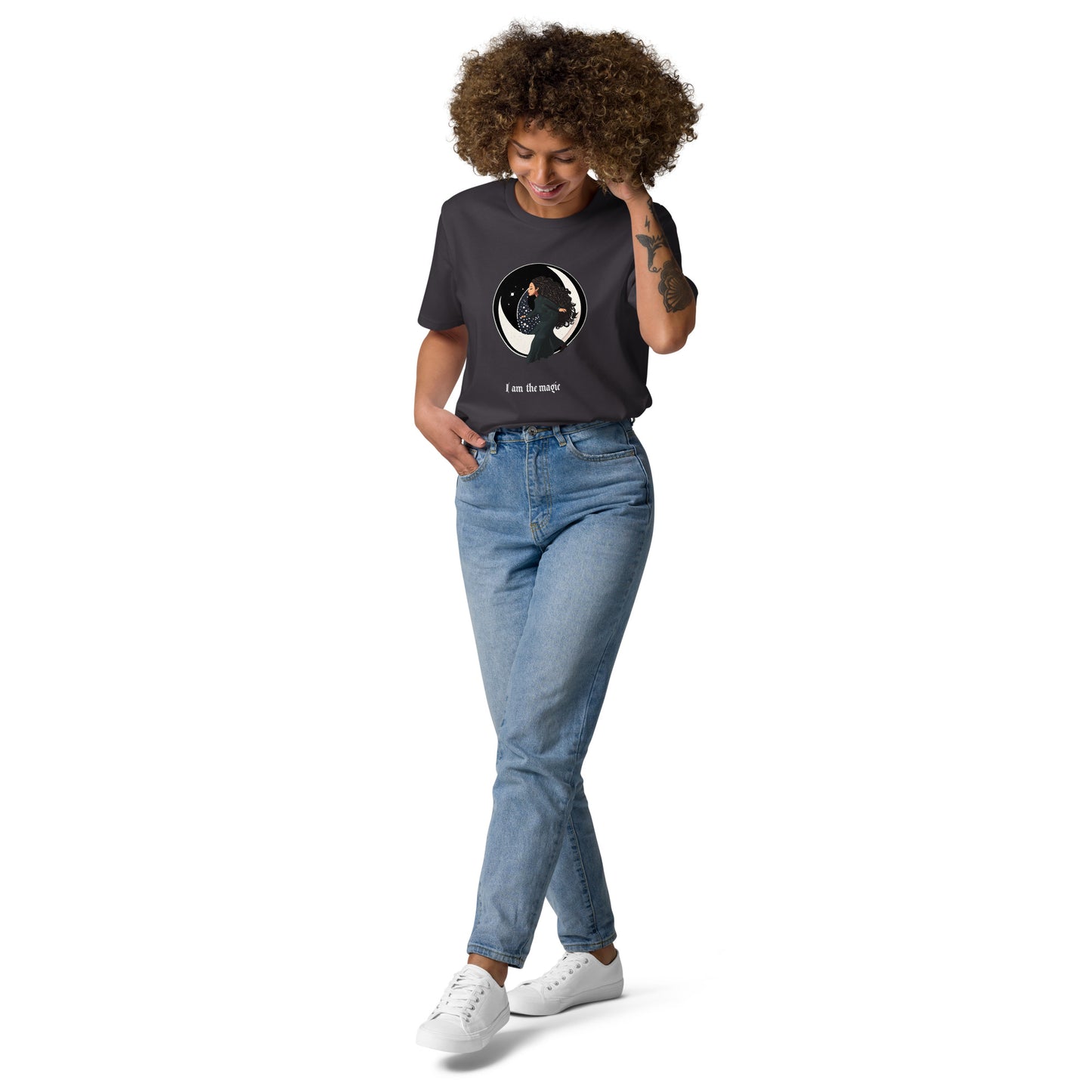 UNDER THE INFLUENCE. Unisex organic cotton t-shirt. MOON CHILD