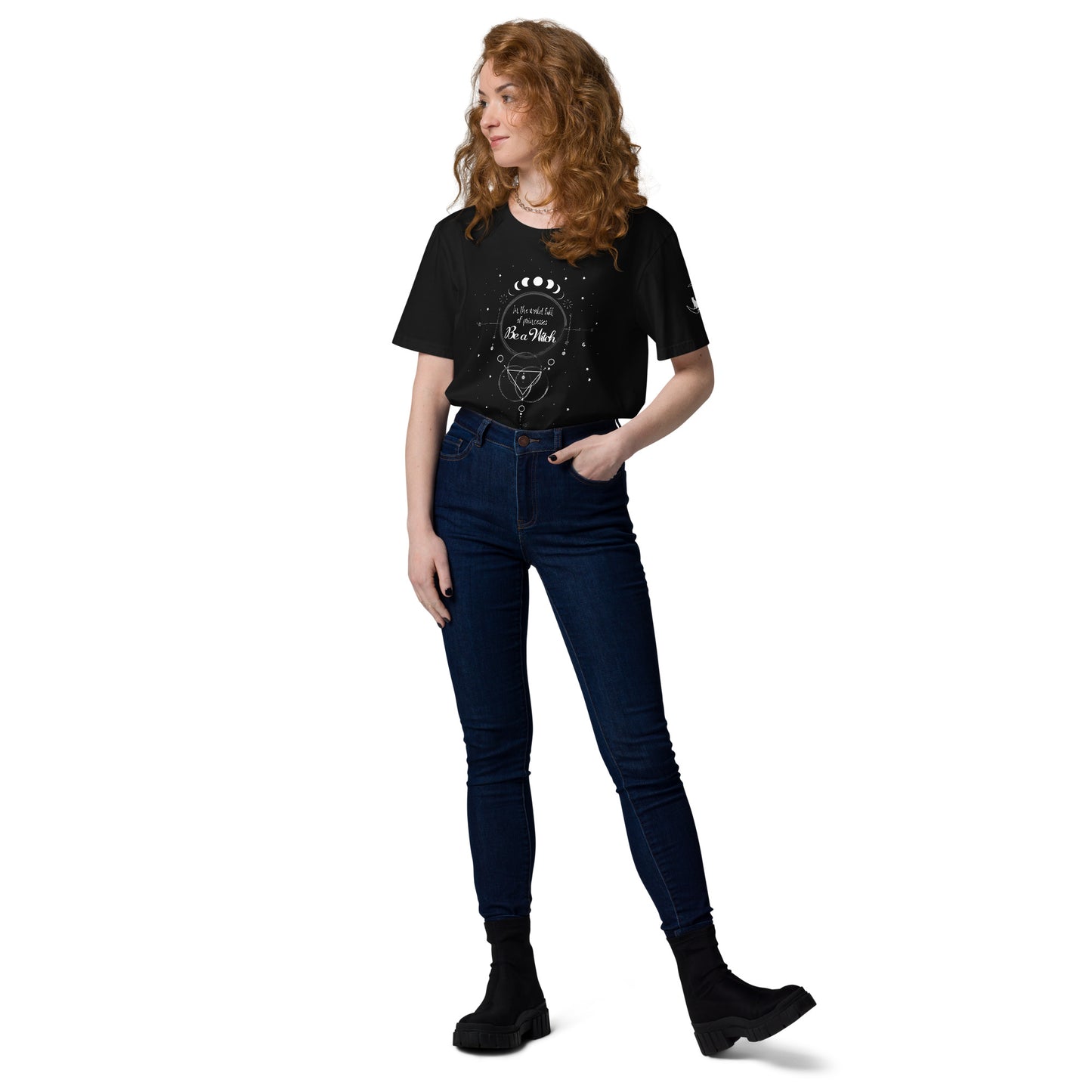 UNDER THE INFLUENCE. Unisex organic cotton t-shirt. BE A WITCH.