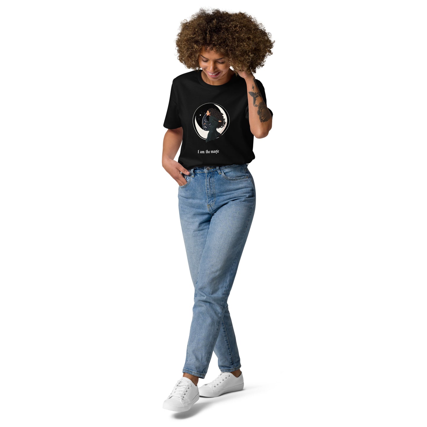 UNDER THE INFLUENCE. Unisex organic cotton t-shirt. MOON CHILD