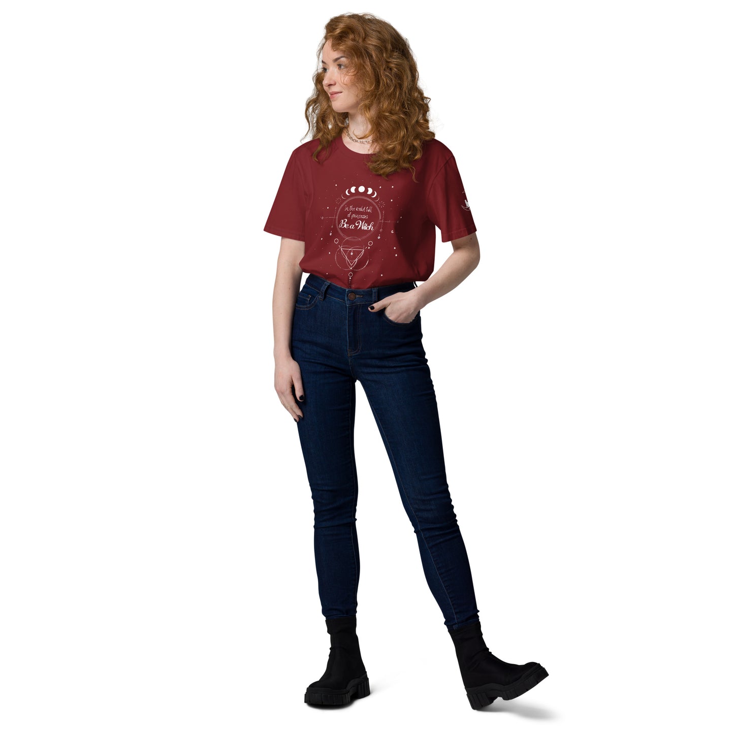 UNDER THE INFLUENCE. Unisex organic cotton t-shirt. BE A WITCH.