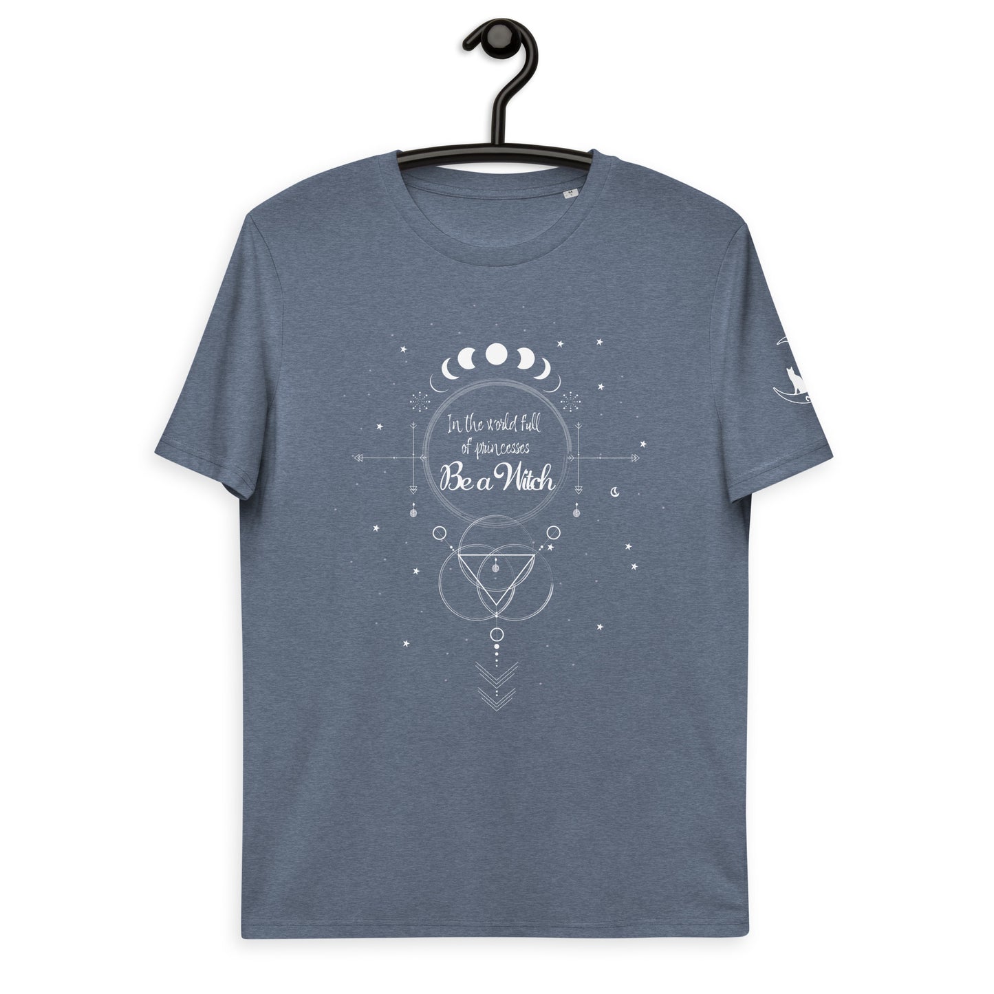 UNDER THE INFLUENCE. Unisex organic cotton t-shirt. BE A WITCH.