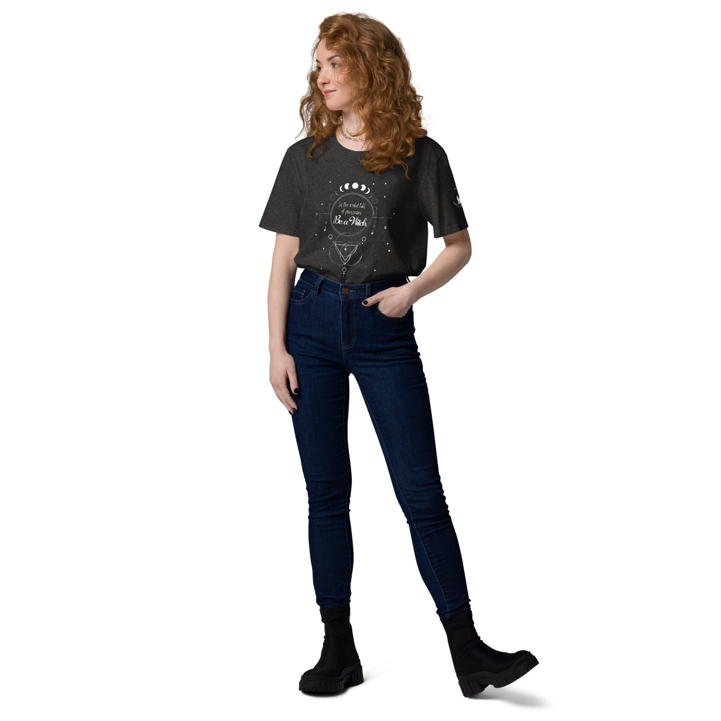 UNDER THE INFLUENCE. Unisex organic cotton t-shirt. BE A WITCH.