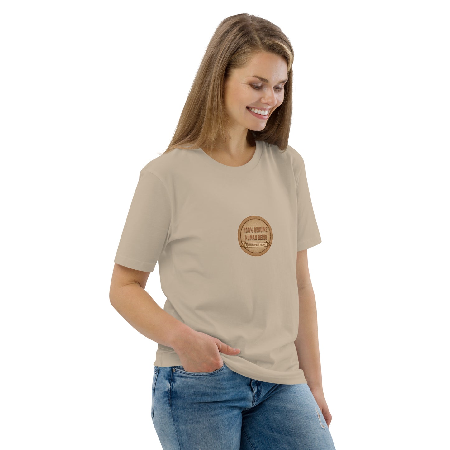 LABELLED. Unisex organic cotton t-shirt. 100% Genuine Human