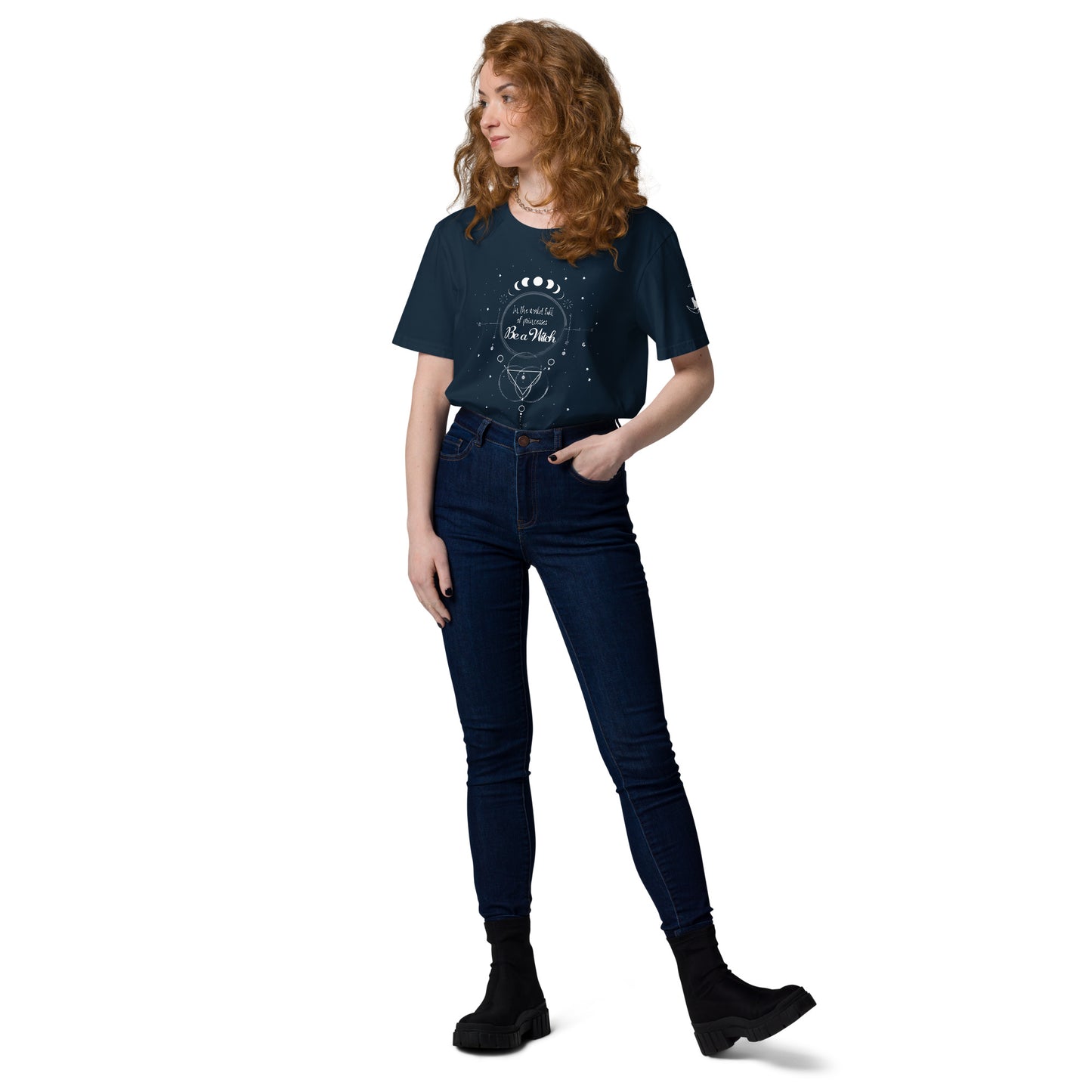 UNDER THE INFLUENCE. Unisex organic cotton t-shirt. BE A WITCH.