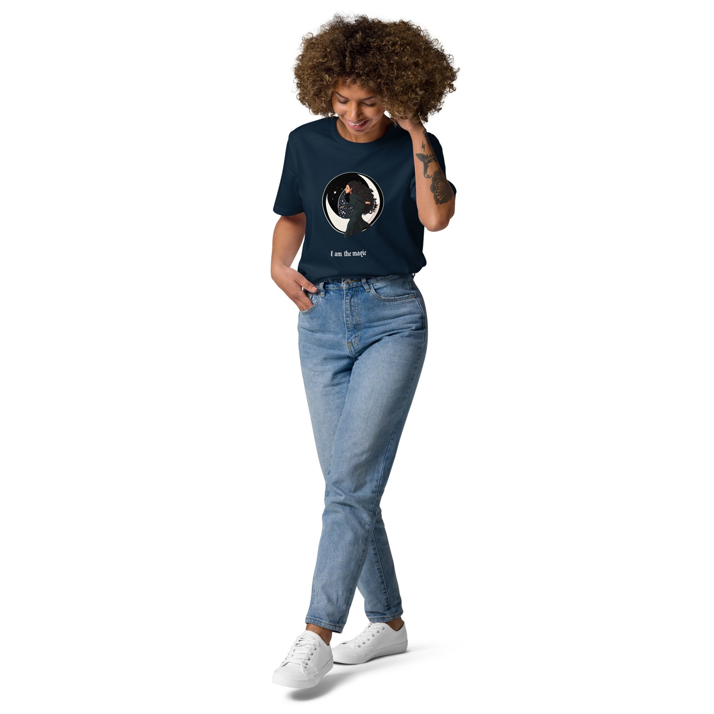UNDER THE INFLUENCE. Unisex organic cotton t-shirt. MOON CHILD