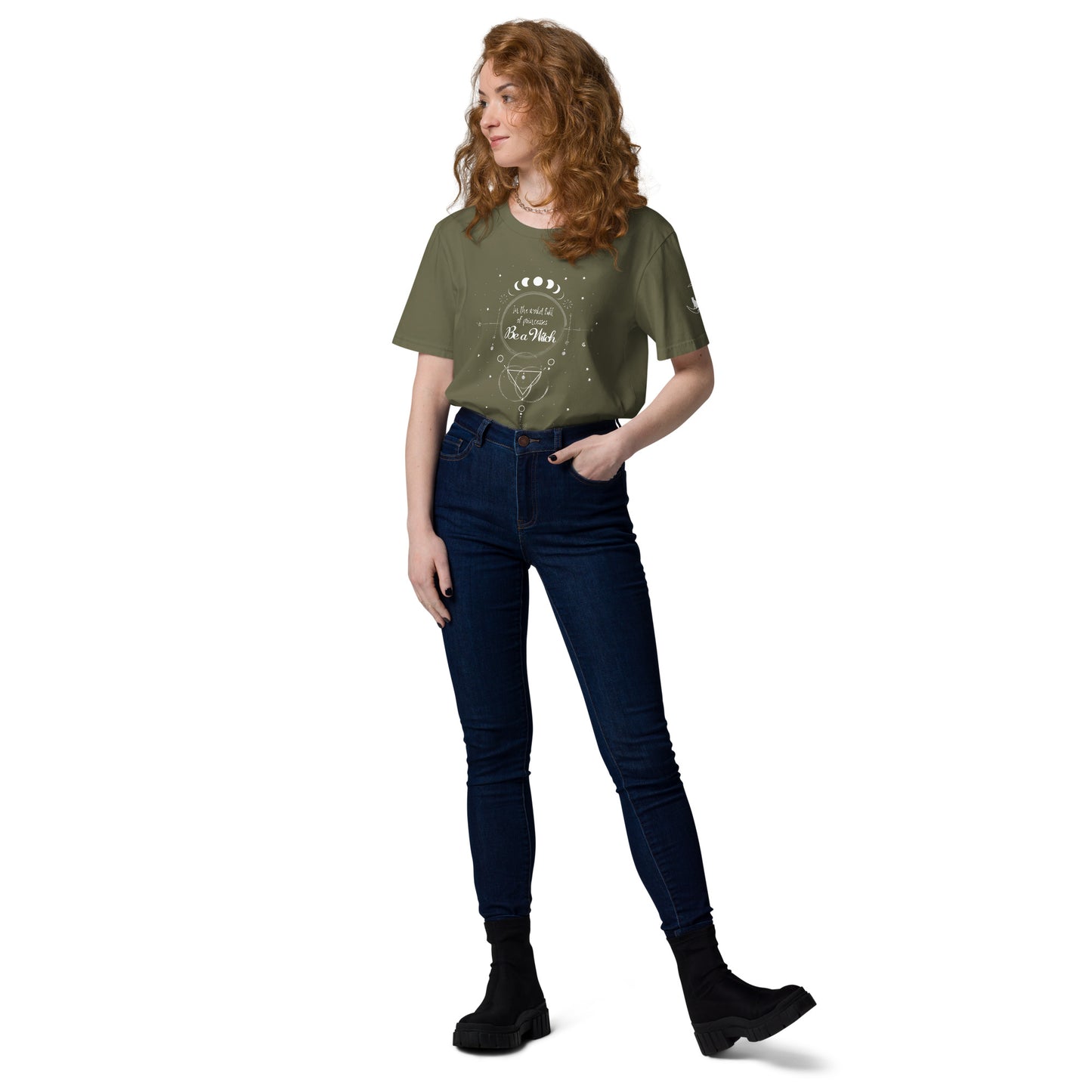 UNDER THE INFLUENCE. Unisex organic cotton t-shirt. BE A WITCH.