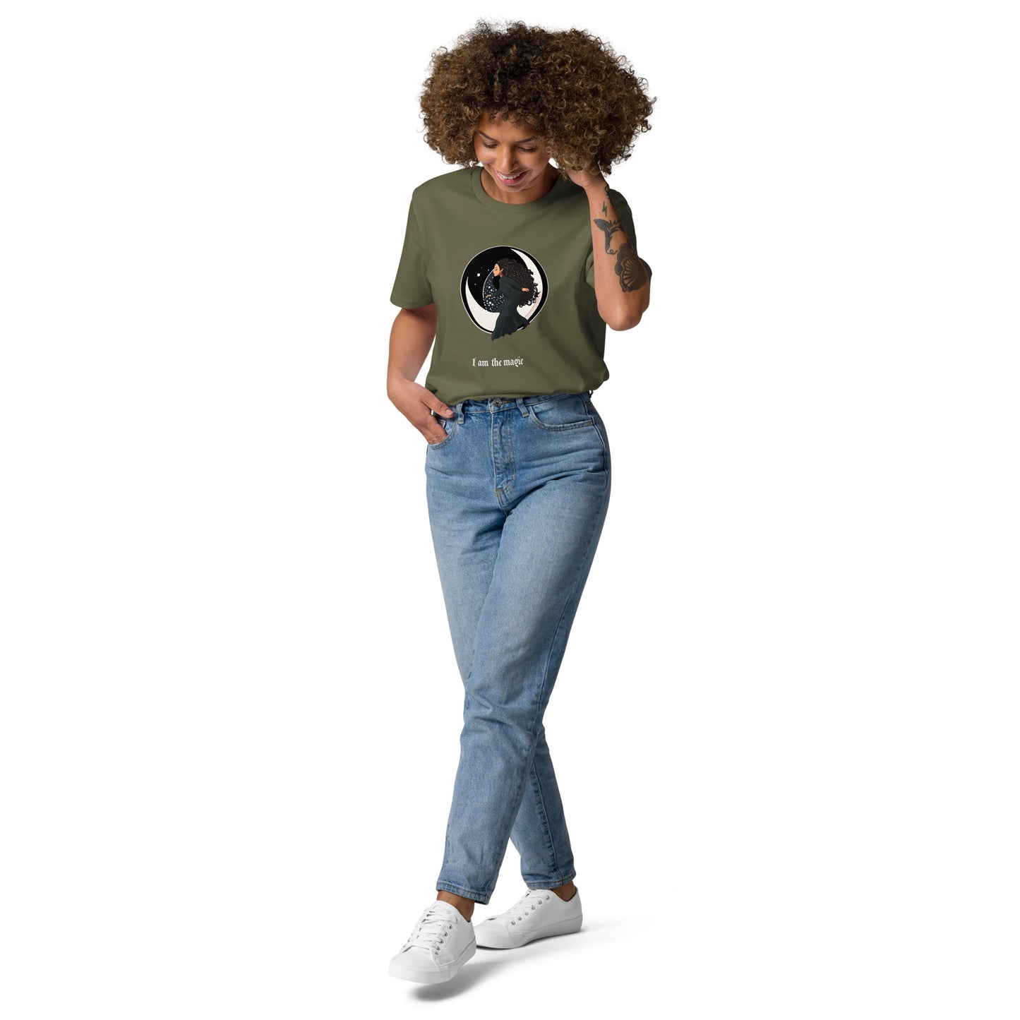 UNDER THE INFLUENCE. Unisex organic cotton t-shirt. MOON CHILD