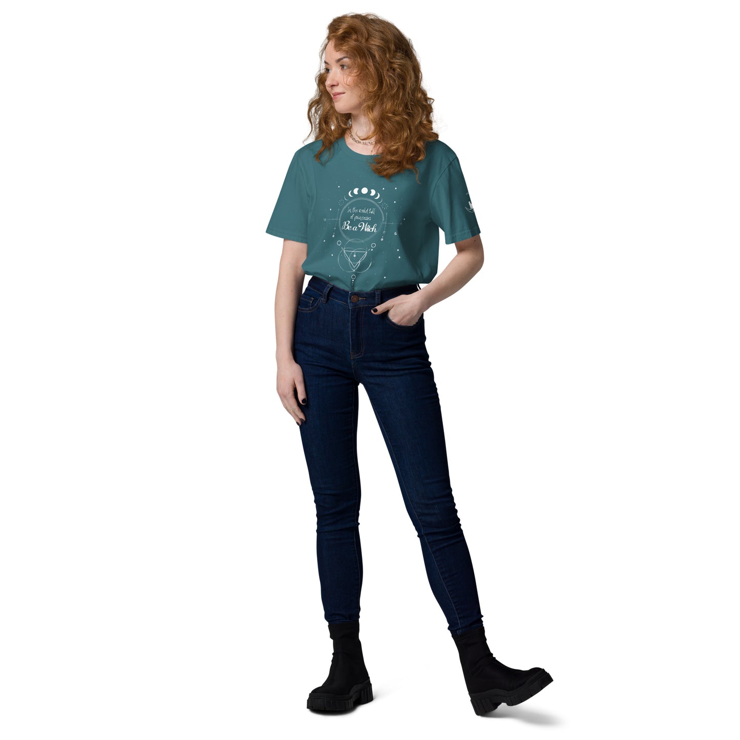 UNDER THE INFLUENCE. Unisex organic cotton t-shirt. BE A WITCH.