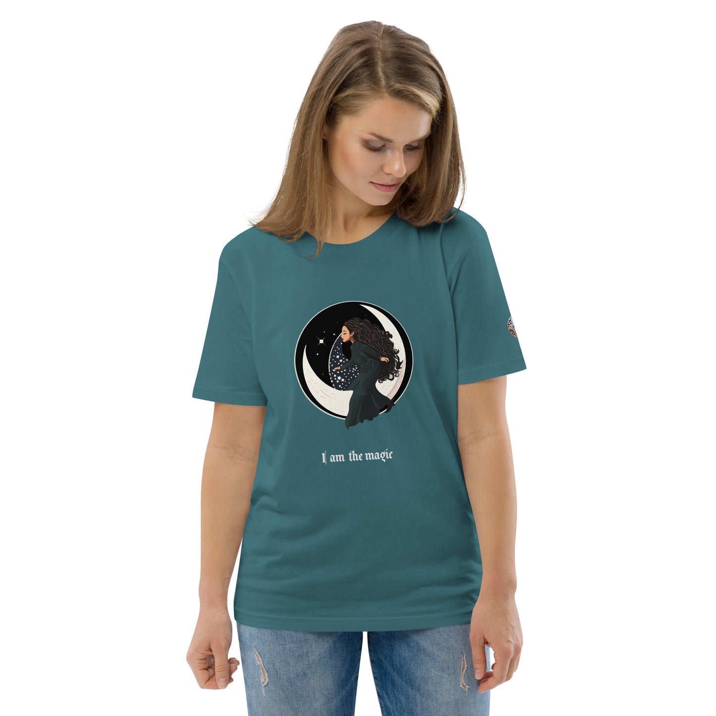 UNDER THE INFLUENCE. Unisex organic cotton t-shirt. MOON CHILD