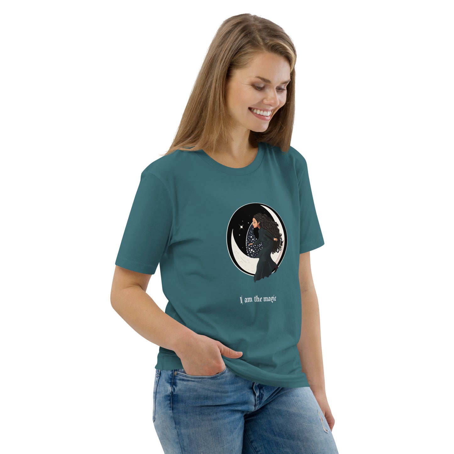 UNDER THE INFLUENCE. Unisex organic cotton t-shirt. MOON CHILD