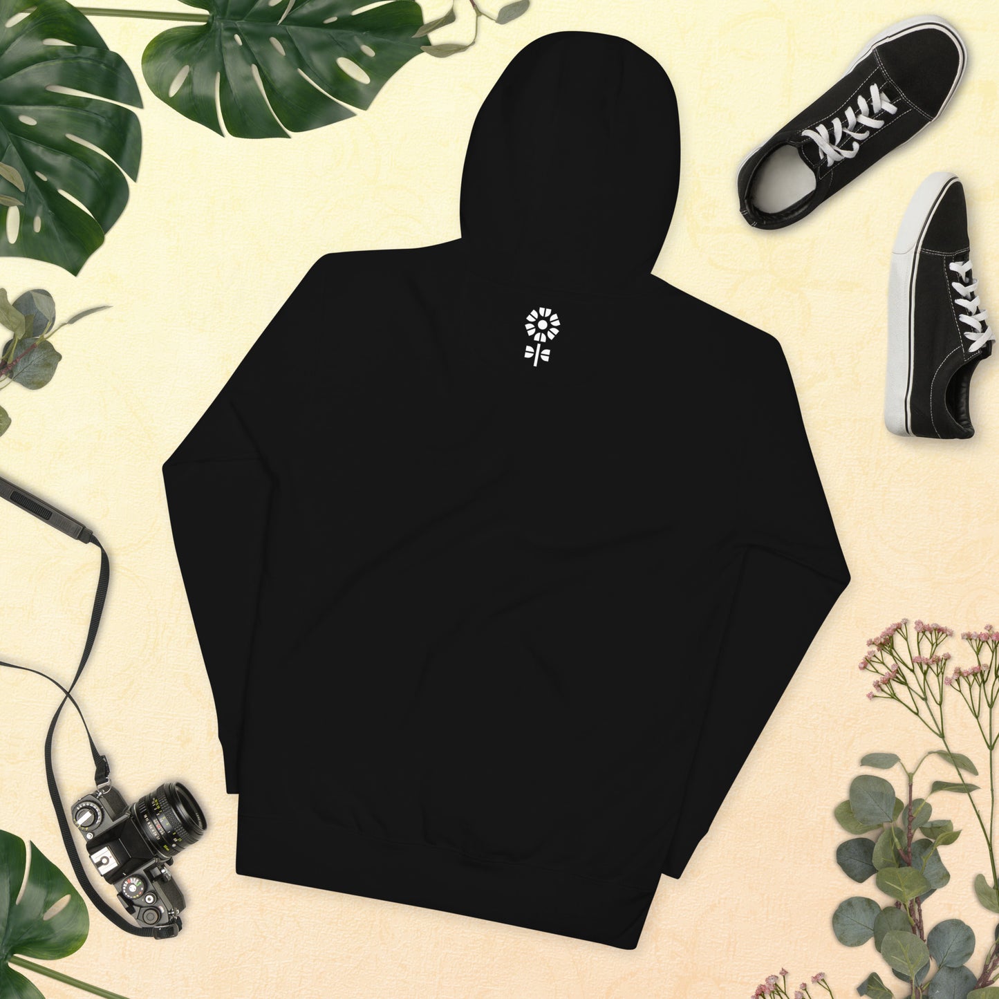 FLOWER POWER! Unisex Hoodie, Flowers, front pocket.