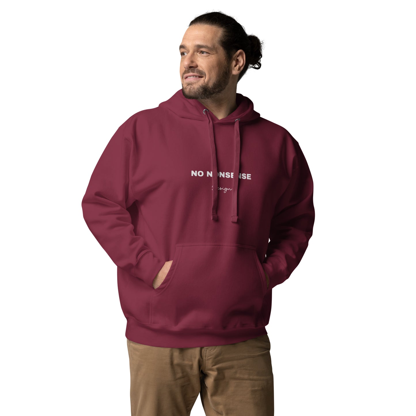 ATTITUDE. Unisex Hoodie. NO NONSENSE DESIGN.
