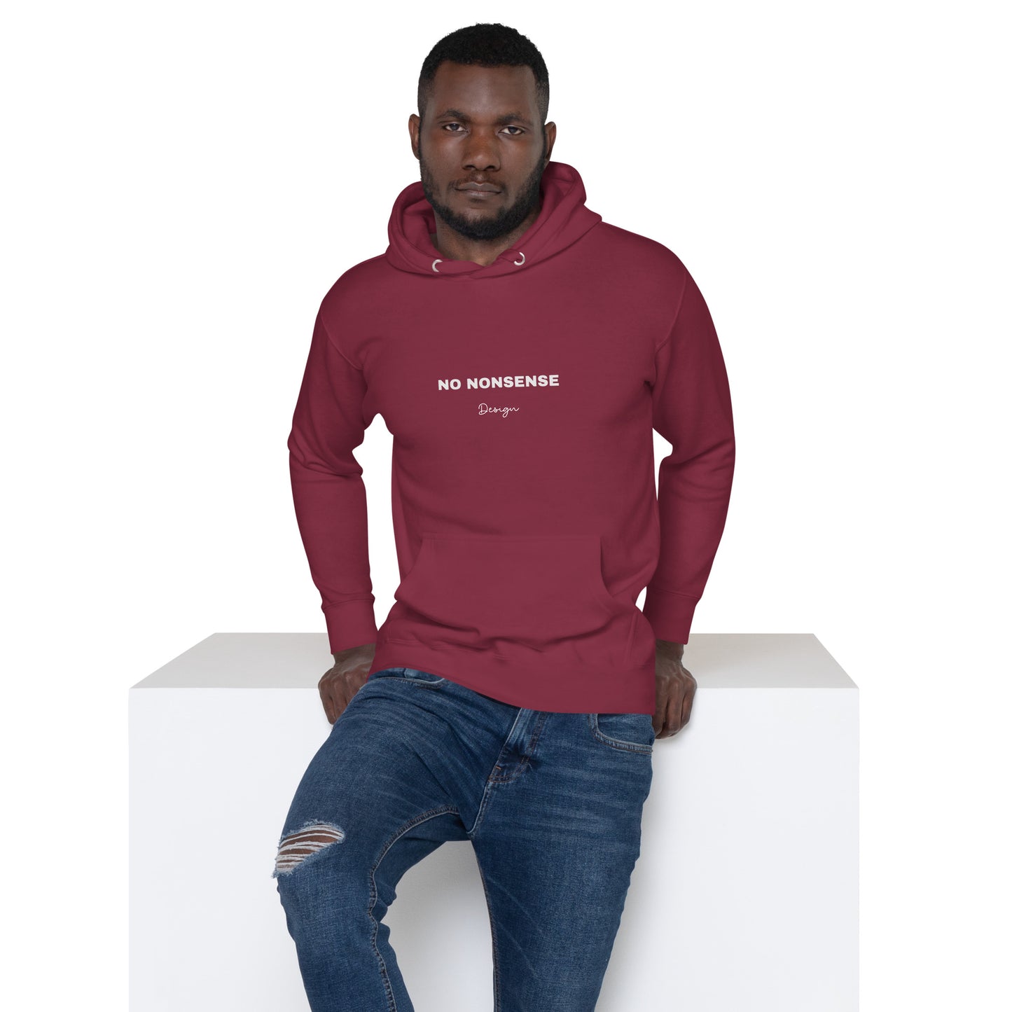 ATTITUDE. Unisex Hoodie. NO NONSENSE DESIGN.