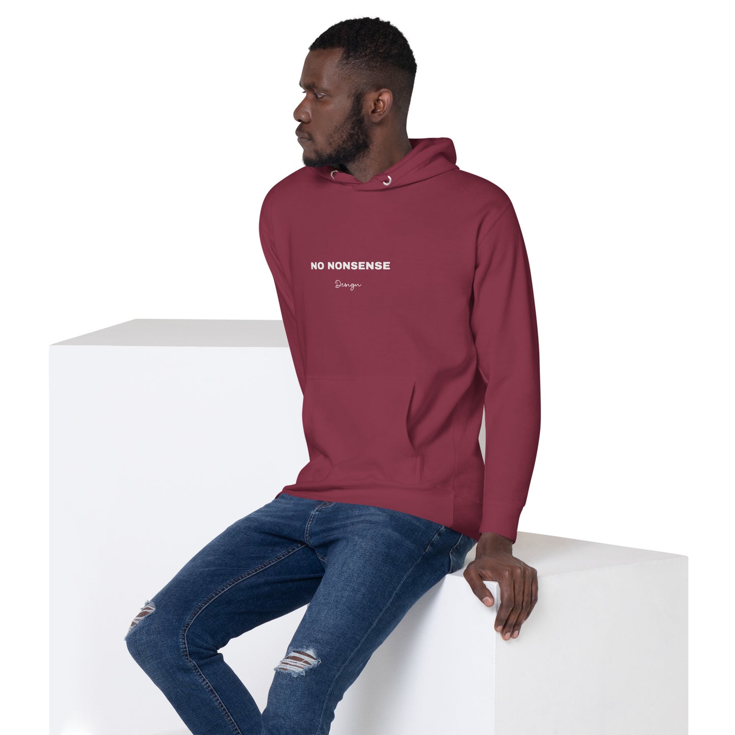 ATTITUDE. Unisex Hoodie. NO NONSENSE DESIGN.