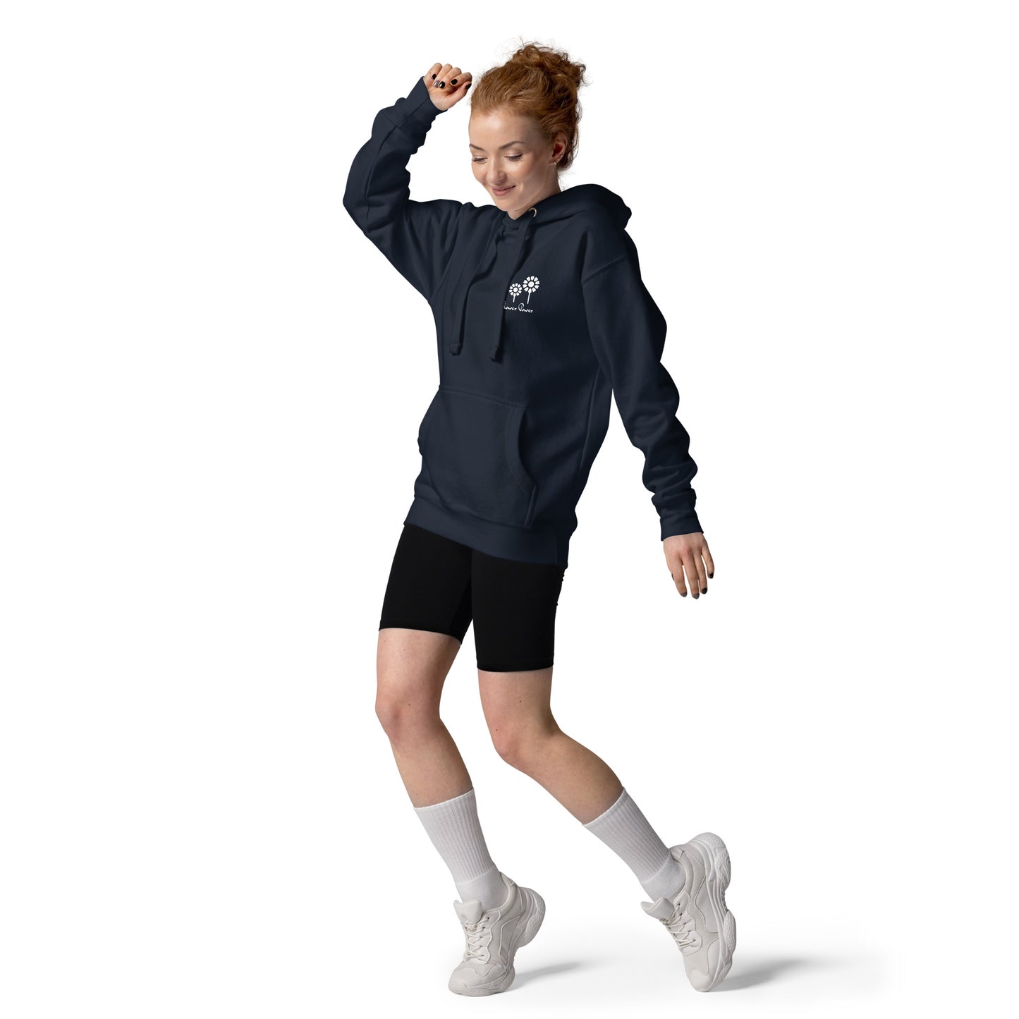 FLOWER POWER! Unisex Hoodie, Flowers, front pocket.