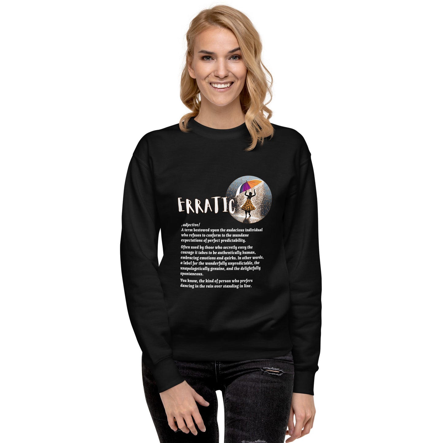 LABELLED. Unisex Premium Sweatshirt. ERRATIC.